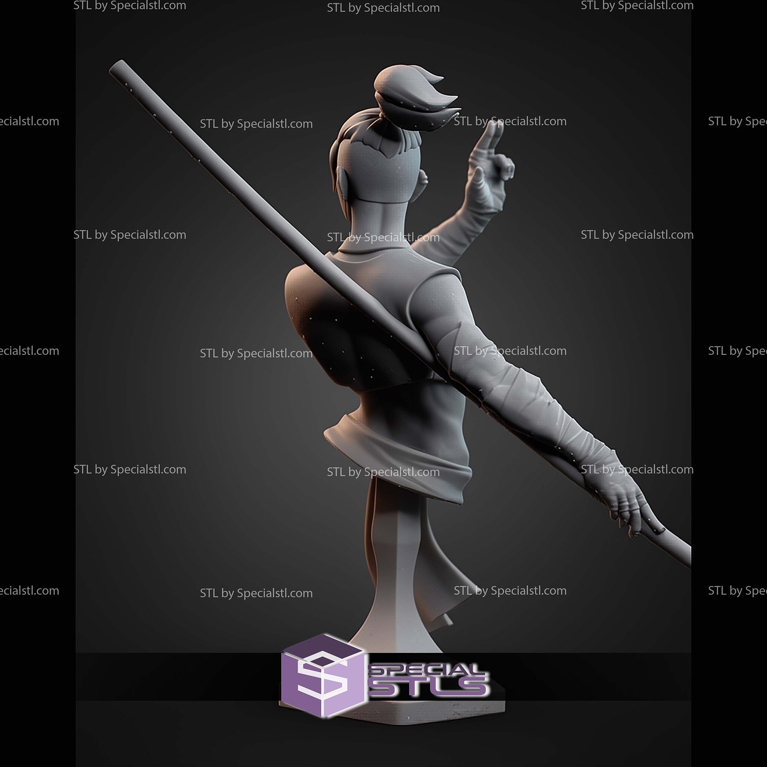 Beauregard Lionett The Mighty Nein Bust STL Files 3D Model — view 2