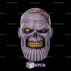 Cosplay STL Files Zombie Thanos Helmet 3D Model