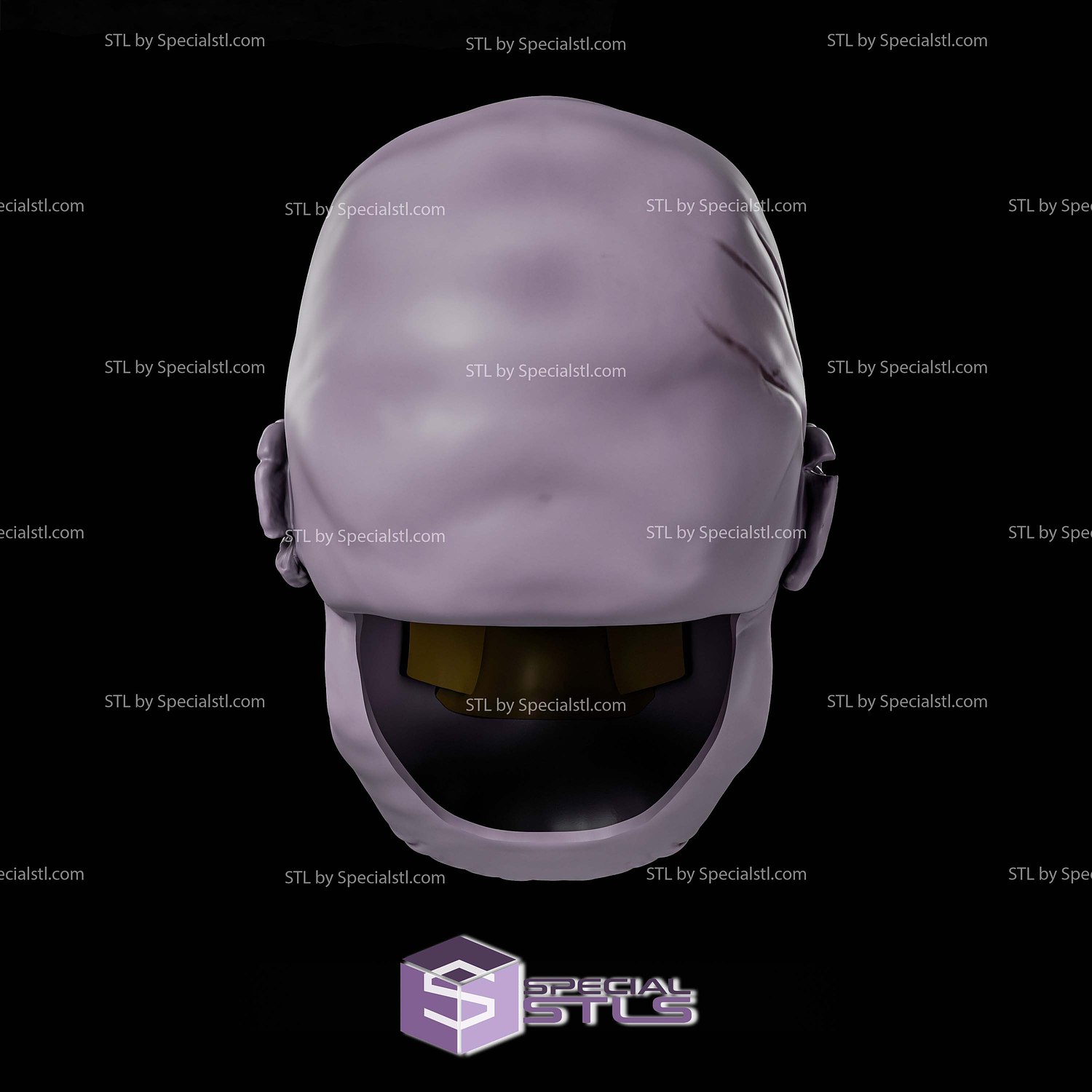 Cosplay STL Files Zombie Thanos Helmet 3D Model — view 4