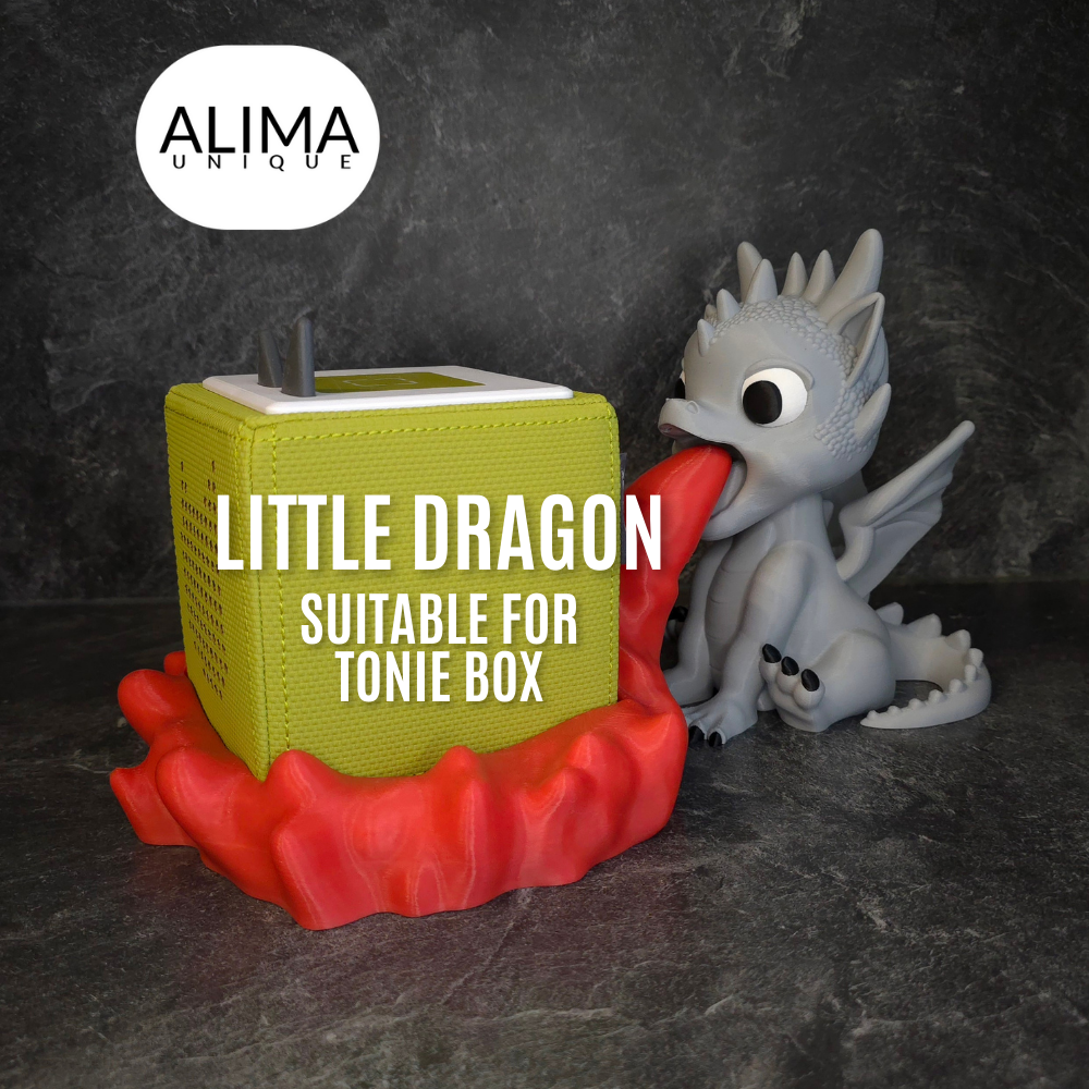 Little Dragon - suitable for Toniebox 3D STL Model — view 2