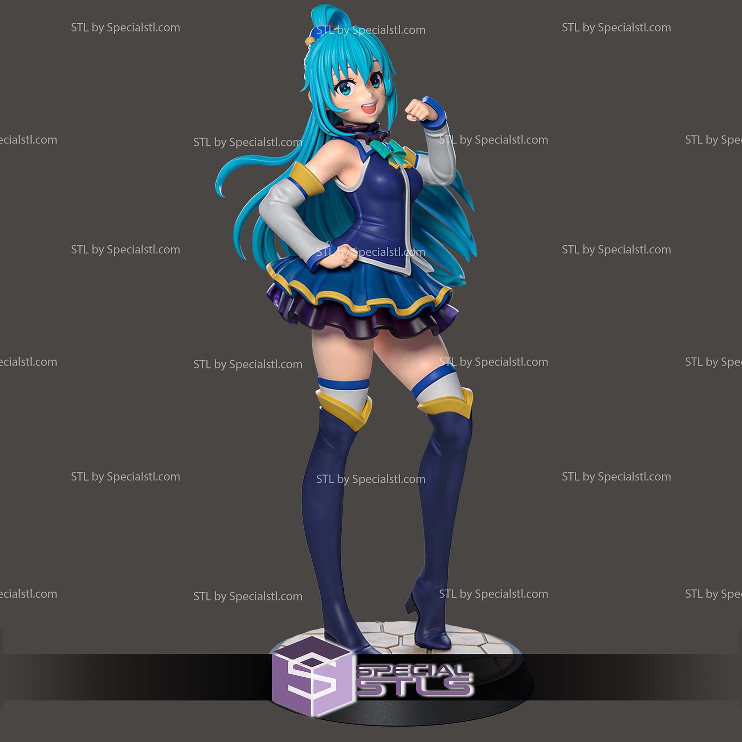 Aqua Konosuba Dress 3D Printer Files STL Model — view 2