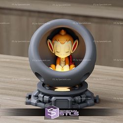 Super Basic Pokemon STL Chimchar Healing Machine 3D Model