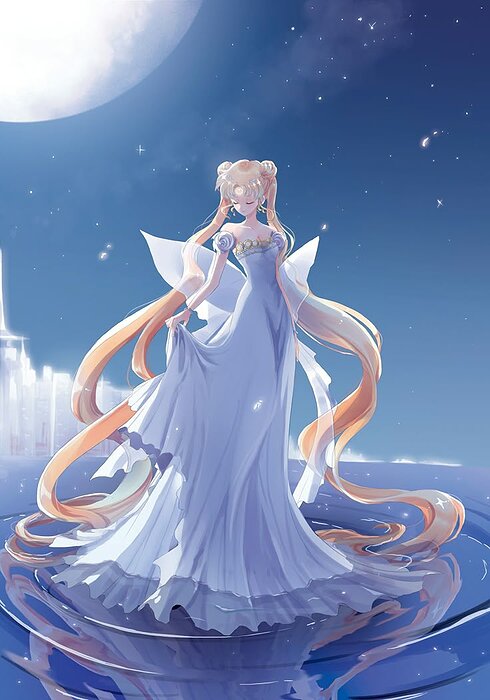 Sailor Moon Serenity fanart 3D STL Model — view 5