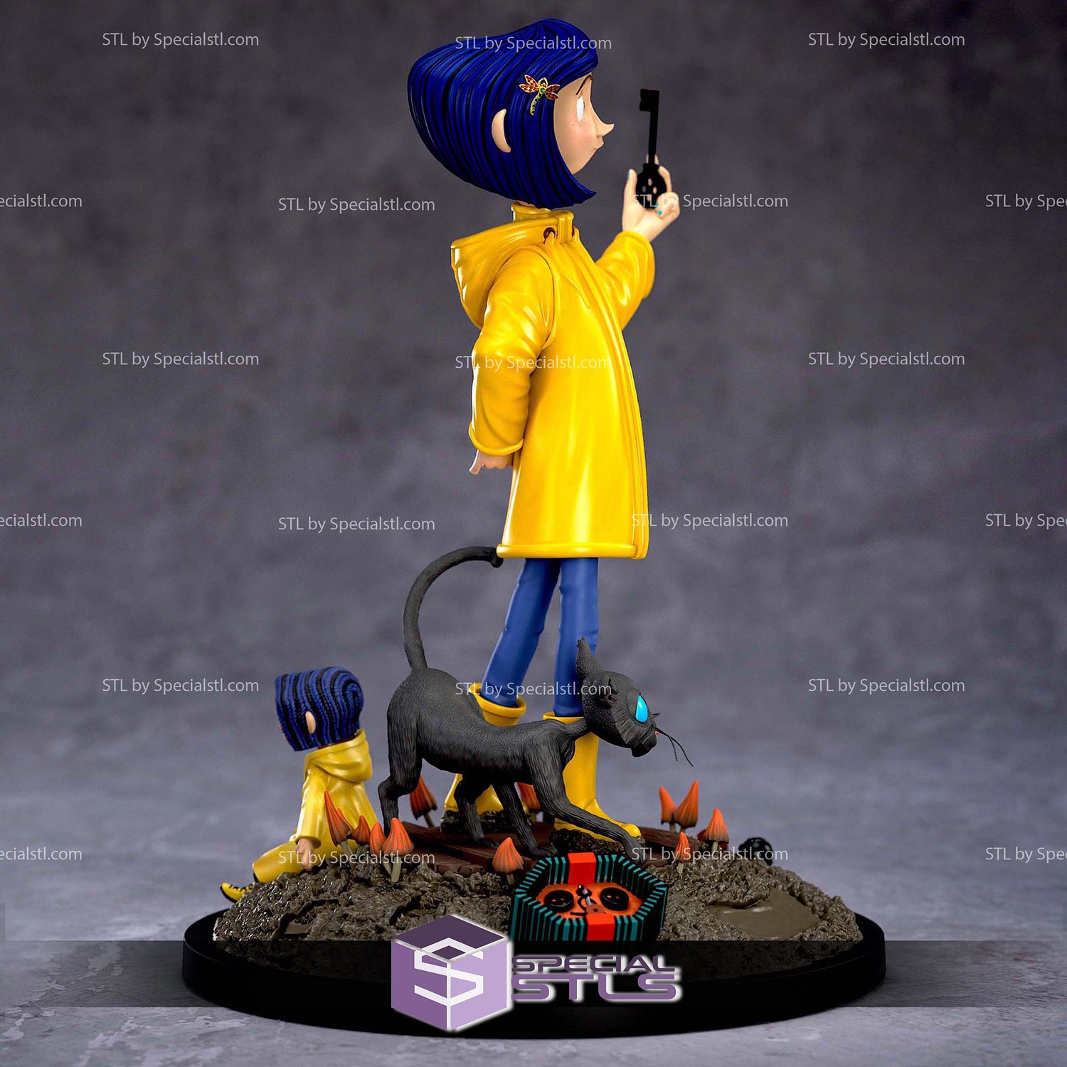 Coraline 2009 STL Files 3D Model — view 2