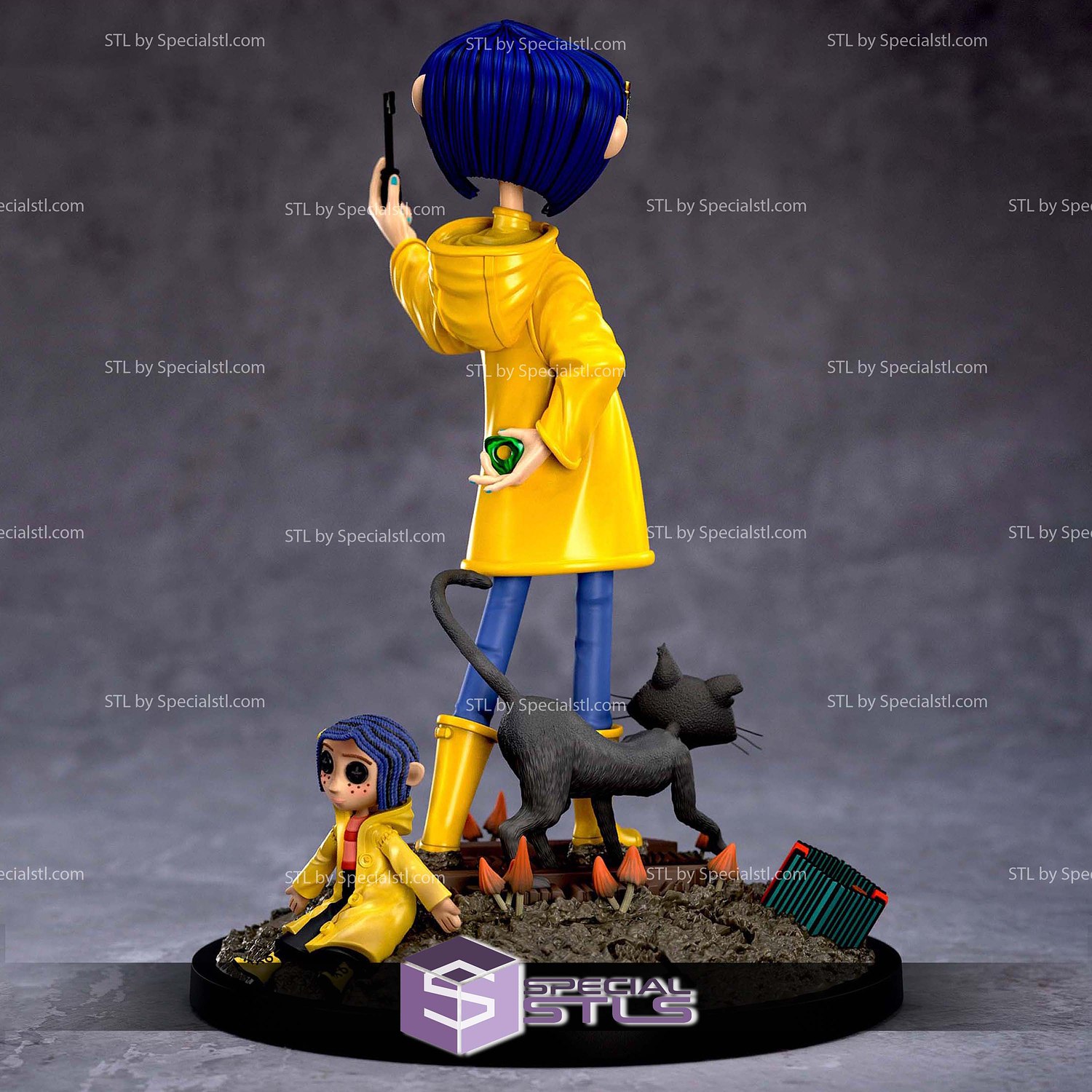 Coraline 2009 STL Files 3D Model — view 3