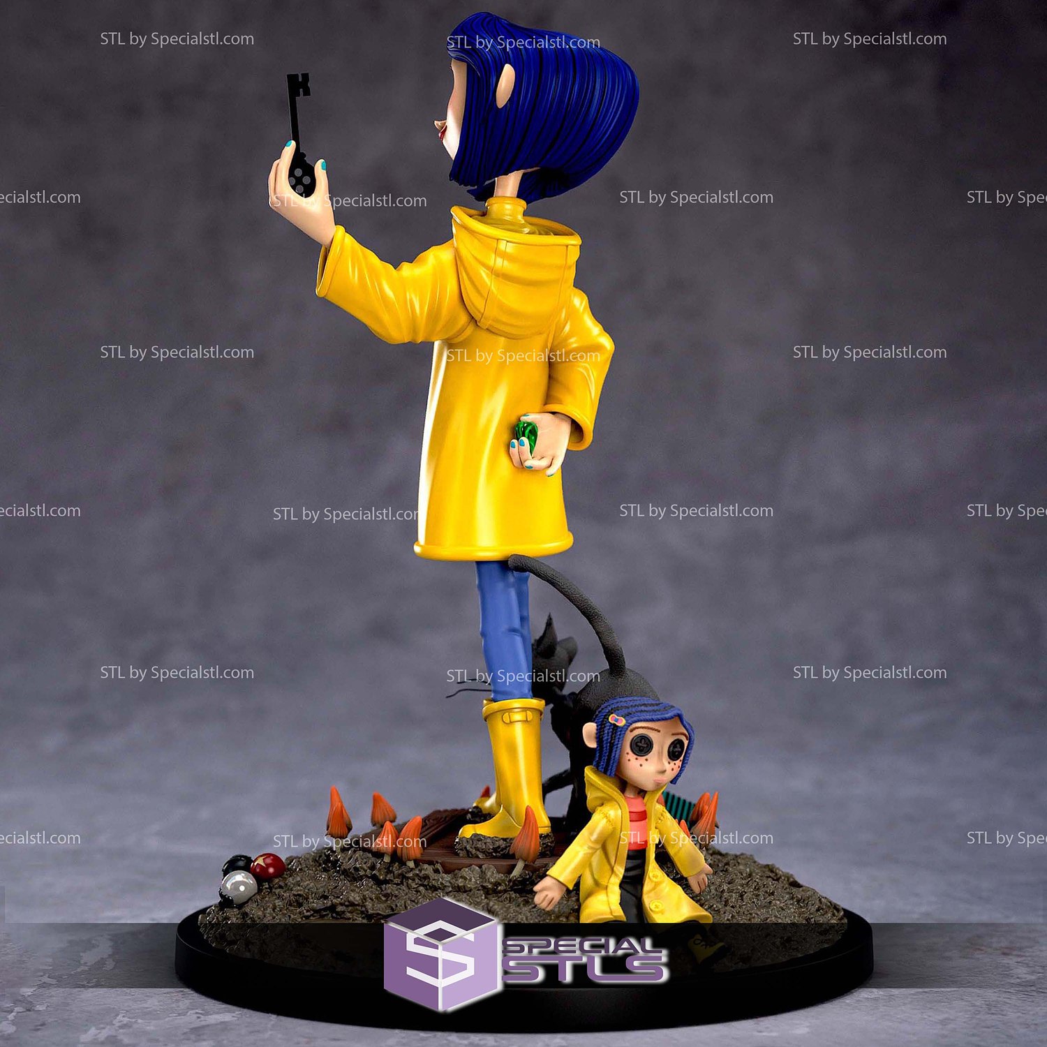 Coraline 2009 STL Files 3D Model — view 5