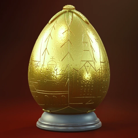 Golden Egg 3D Printer Files | Assembly STL Model