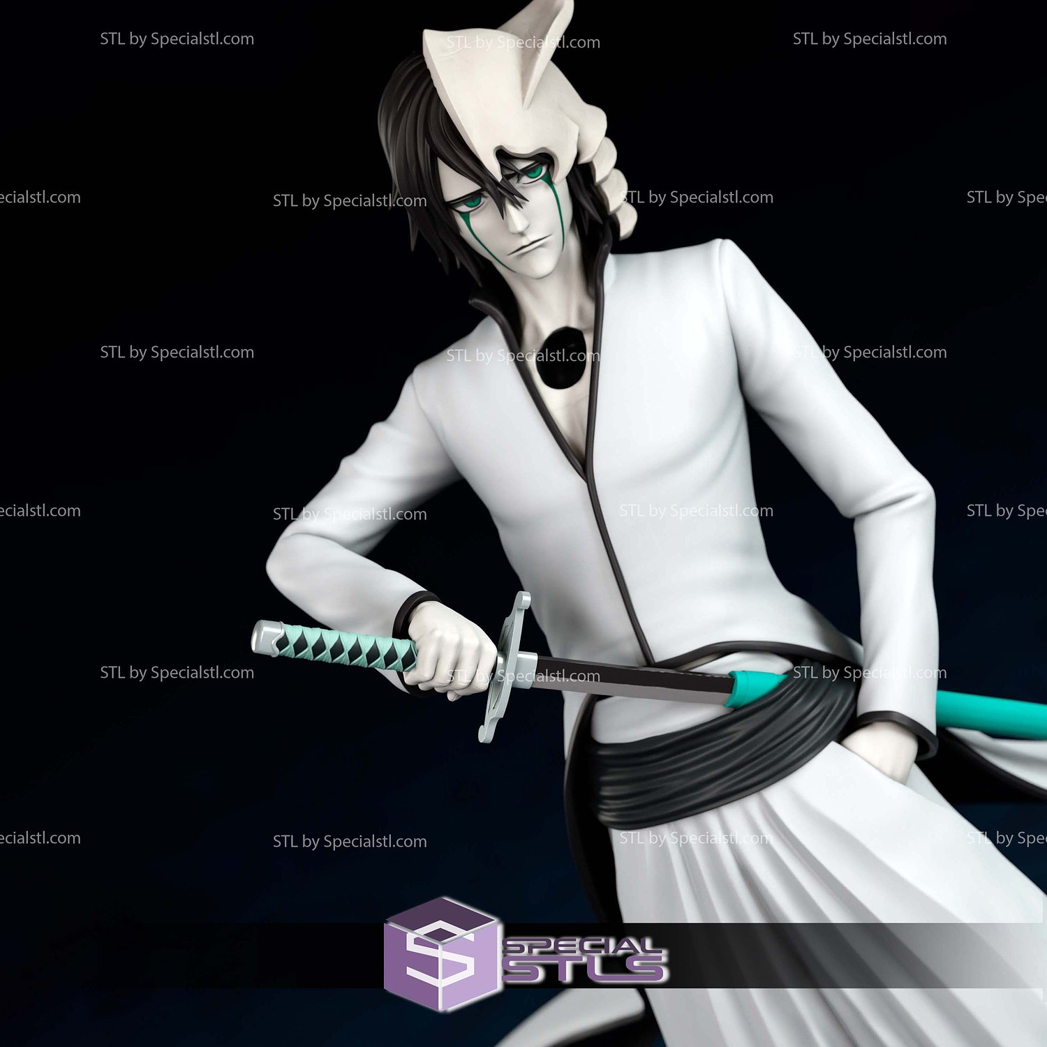 Ulquiorra 1-10 Scale 3D Printer Files STL Model — view 2