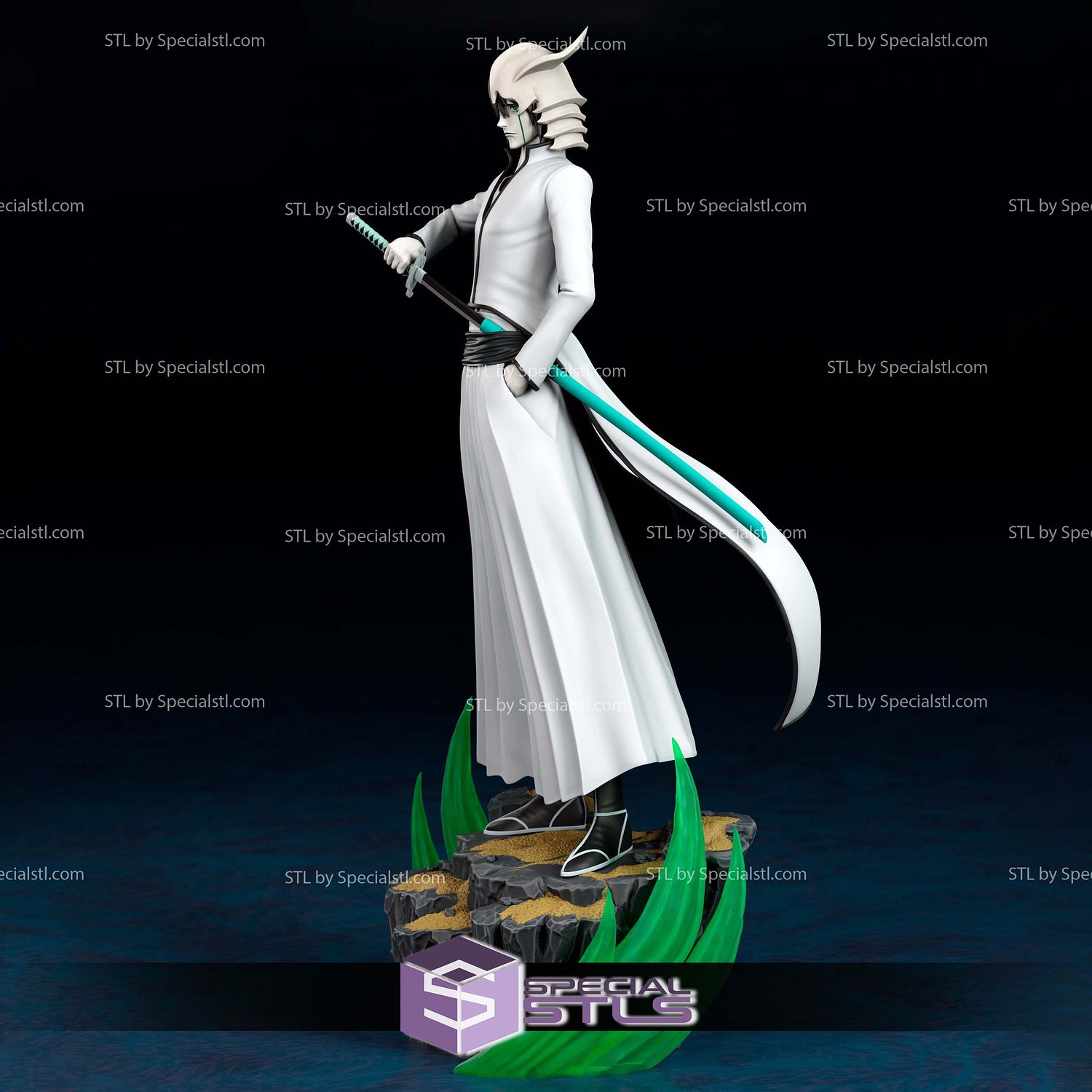Ulquiorra 1-10 Scale 3D Printer Files STL Model — view 4