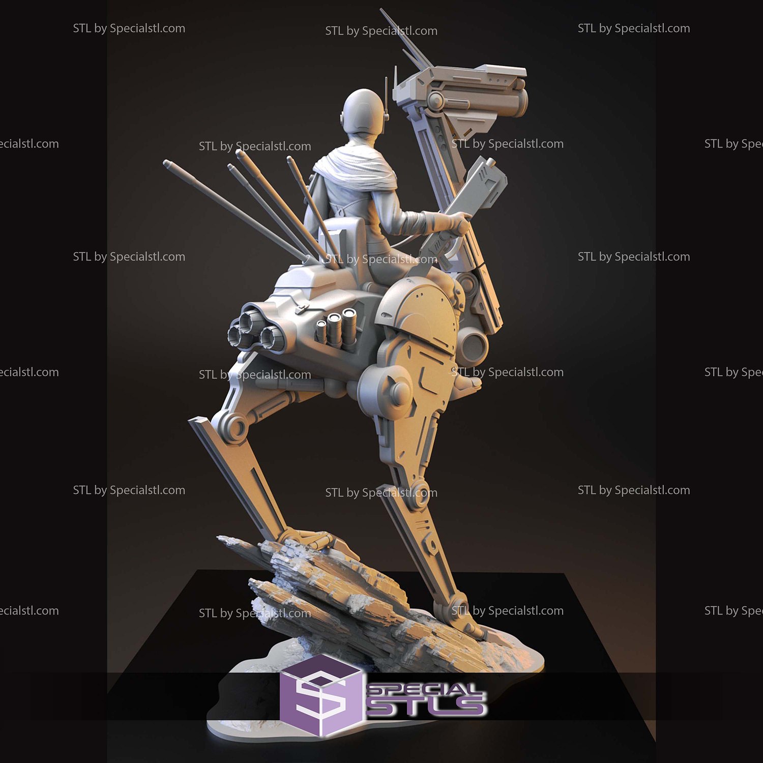 The Sentinel Starwars Fanart 3D Printer Files STL Model — view 2