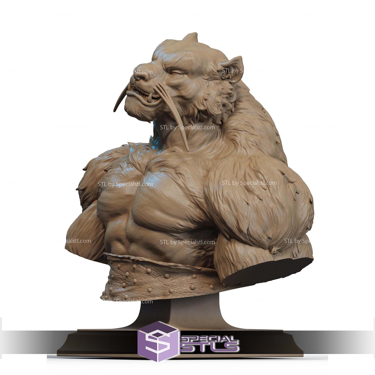 Tai Lung Detail Version Bust STL Files 3D Model — view 2