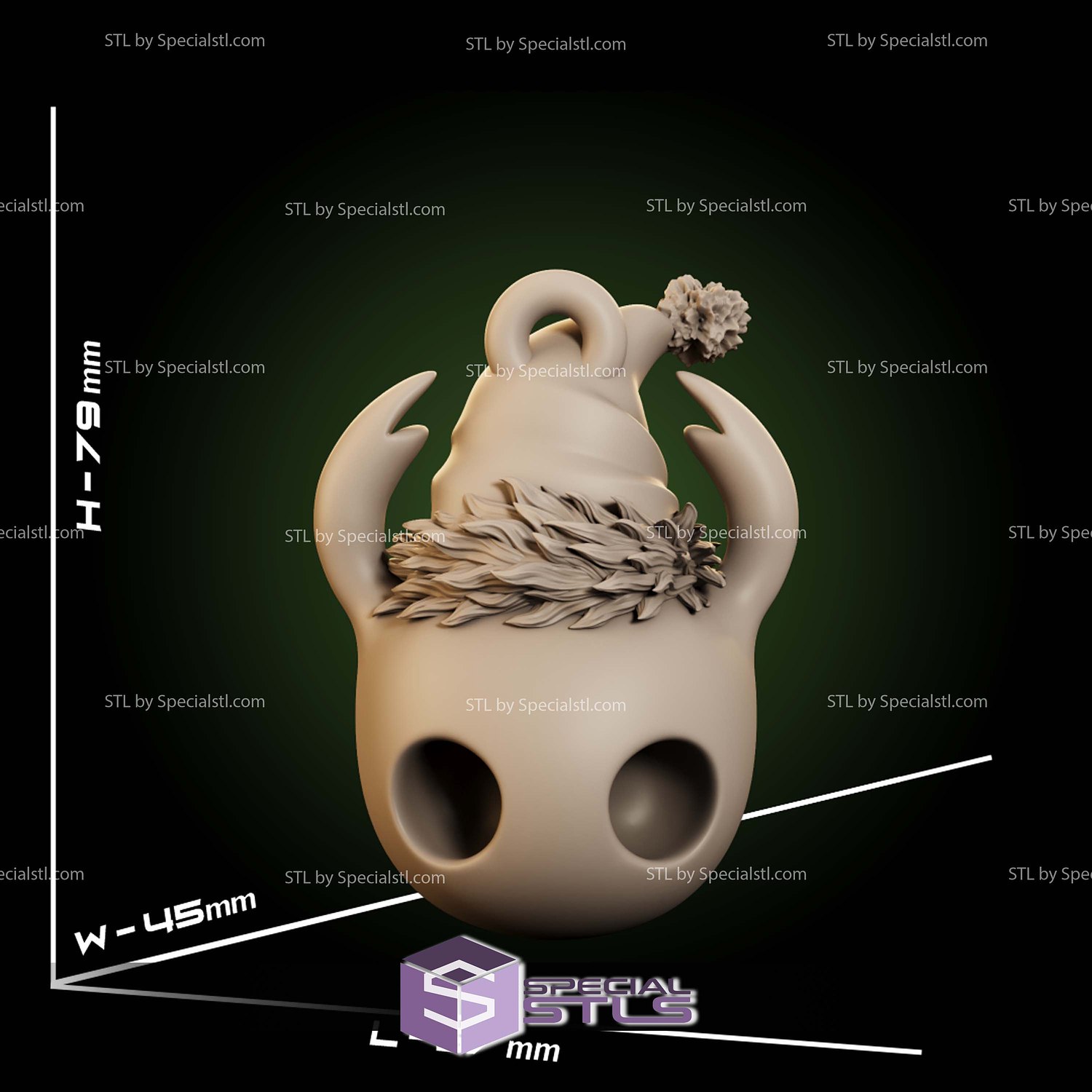 Hollow Knight Silksong Xmas Ornaments STL Files 3D Model — view 2
