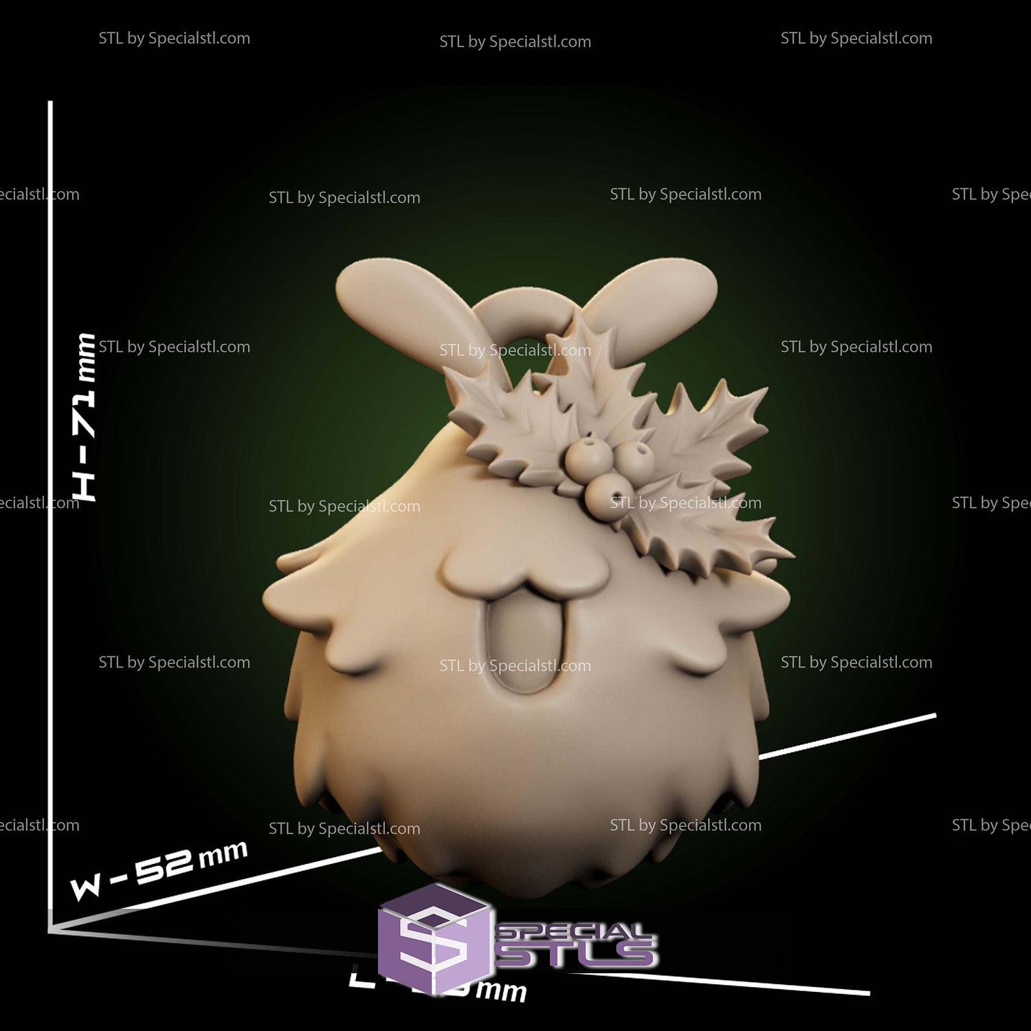 Hollow Knight Silksong Xmas Ornaments STL Files 3D Model — view 6