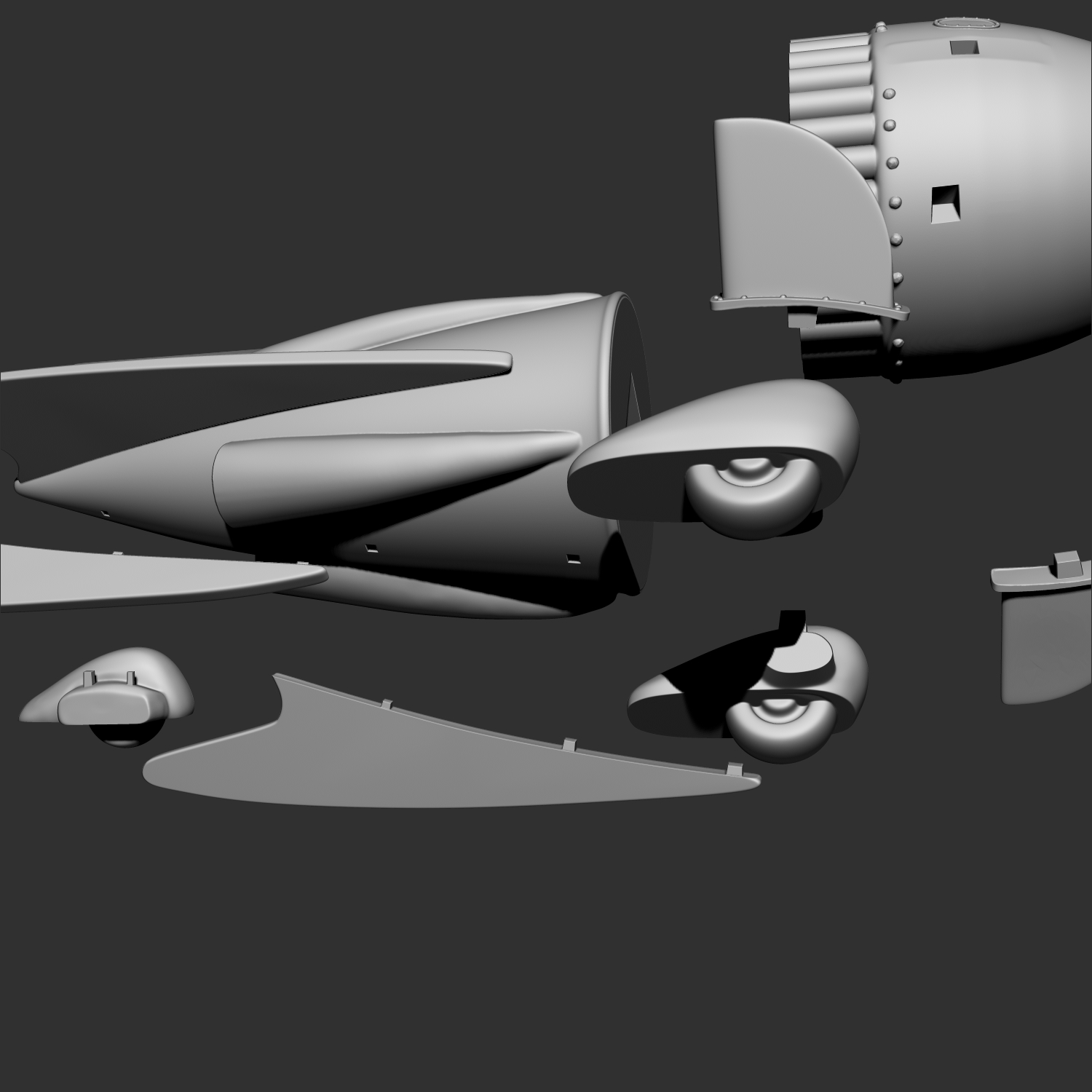 Dr. Zarkov's rocket ship - Flash Gordon (1936) 3D STL Model
