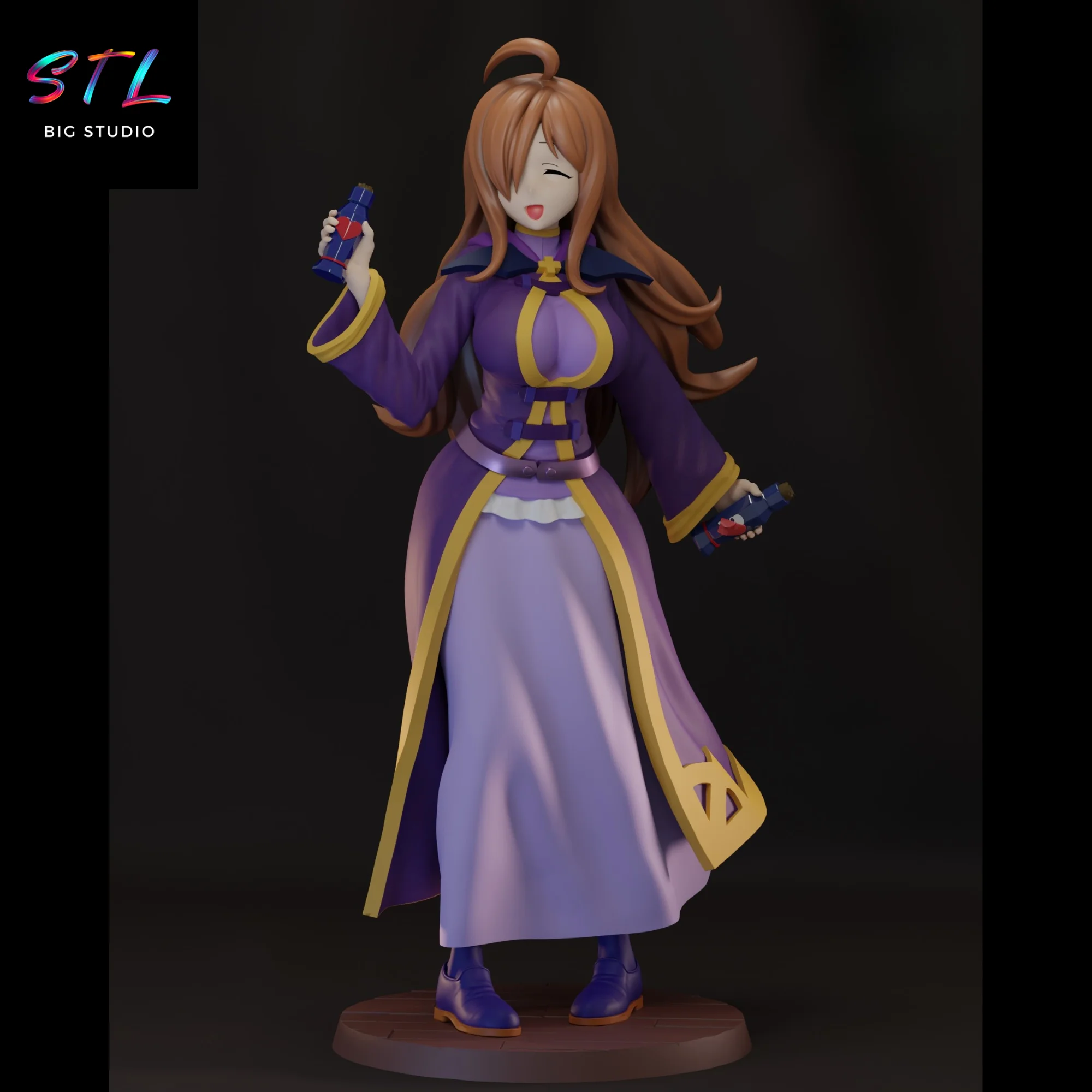 Wiz STL | KonoSuba | 3D Printable Figure Model