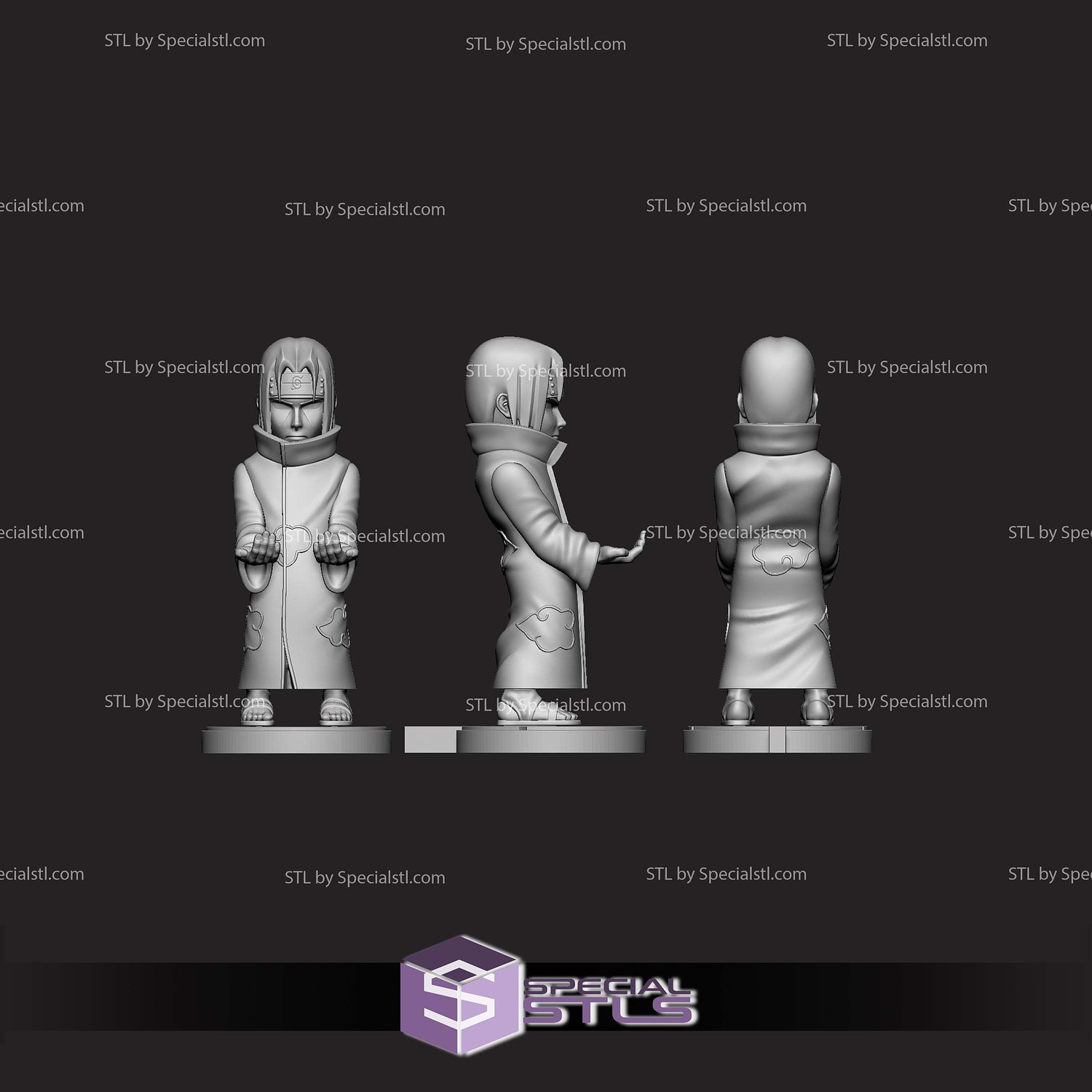 Itachi Uchiha Joystick Holder 3D Printer Files STL Model — view 3