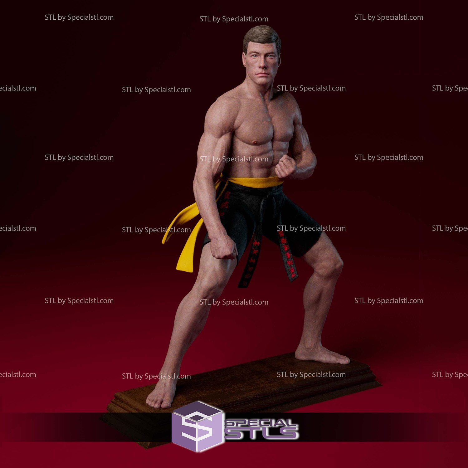 Frank Dux Bloodsport V2 STL Files 3D Model — view 2