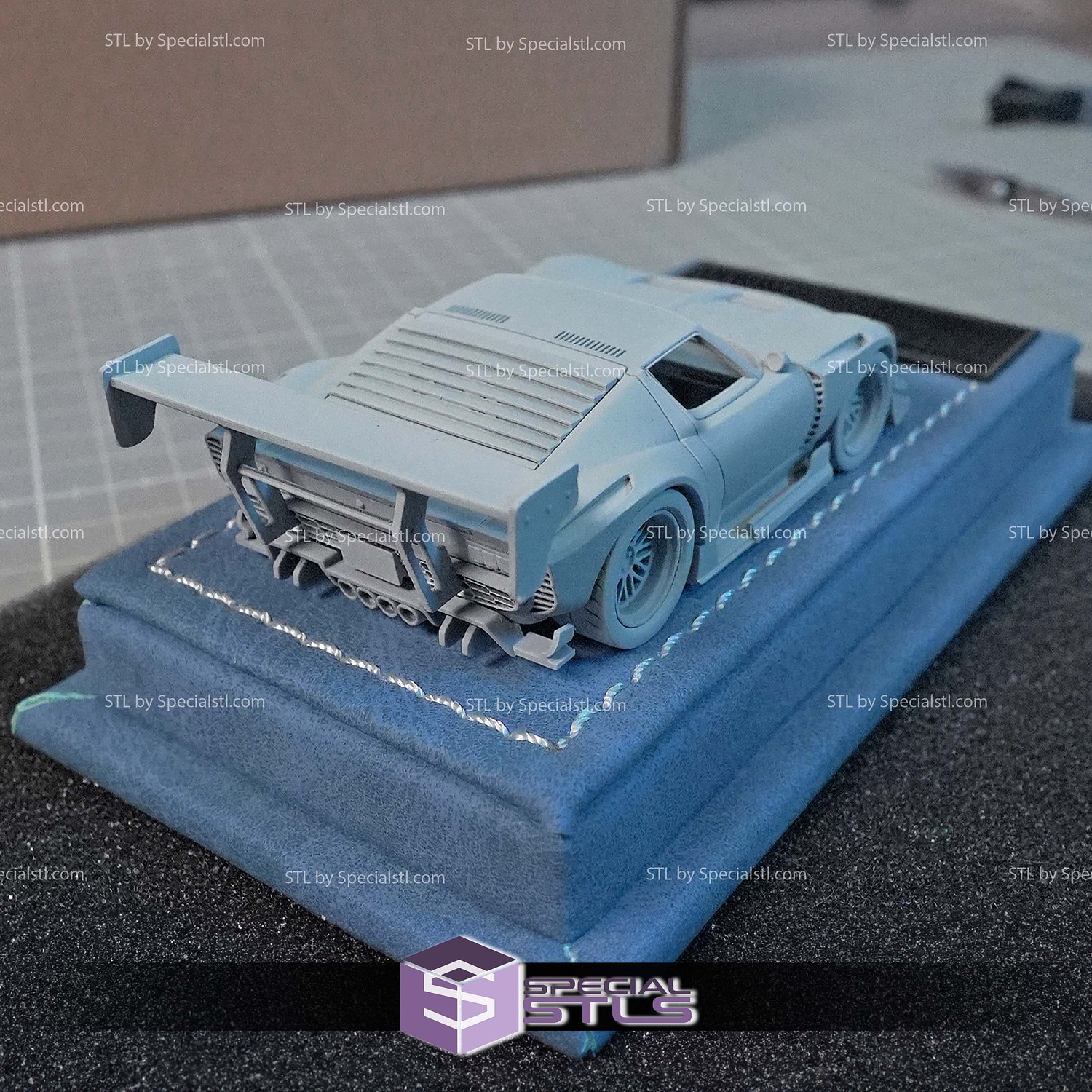 Model Kit Car STL Files Lamborghini Miura 3D Model — view 2