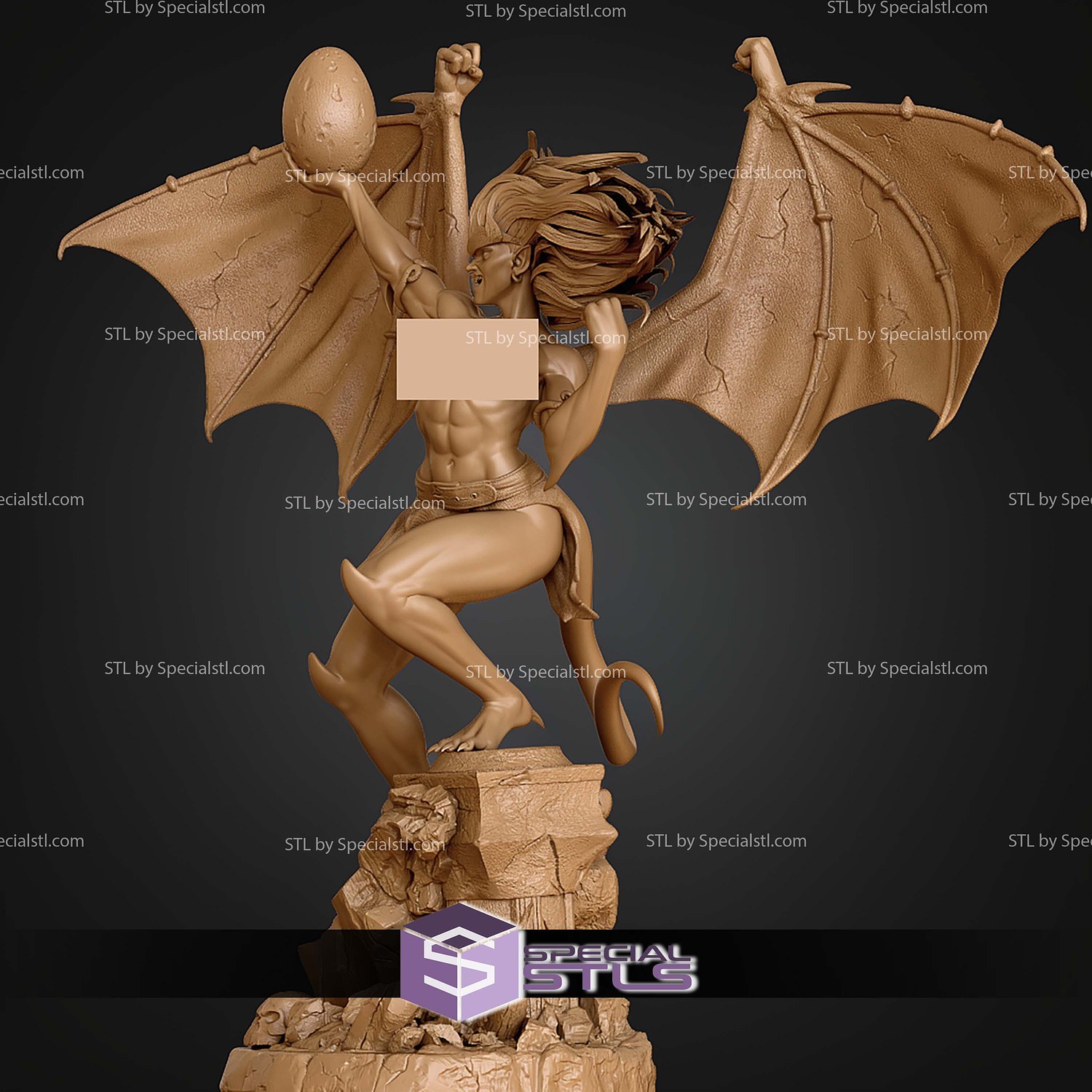 Demona Gargoyles Alternative 250mm STL Files 3D Model — view 4