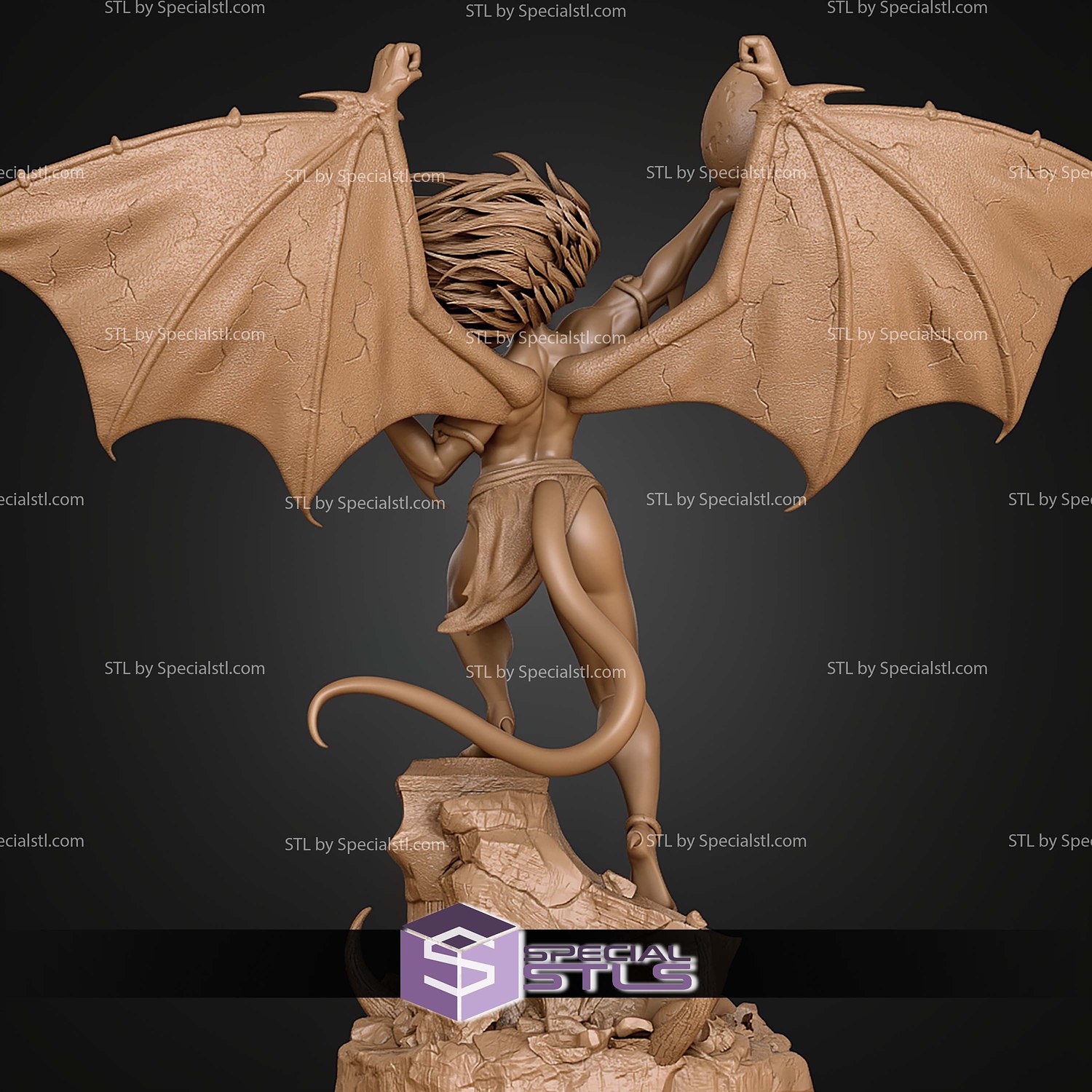 Demona Gargoyles Alternative 250mm STL Files 3D Model — view 5