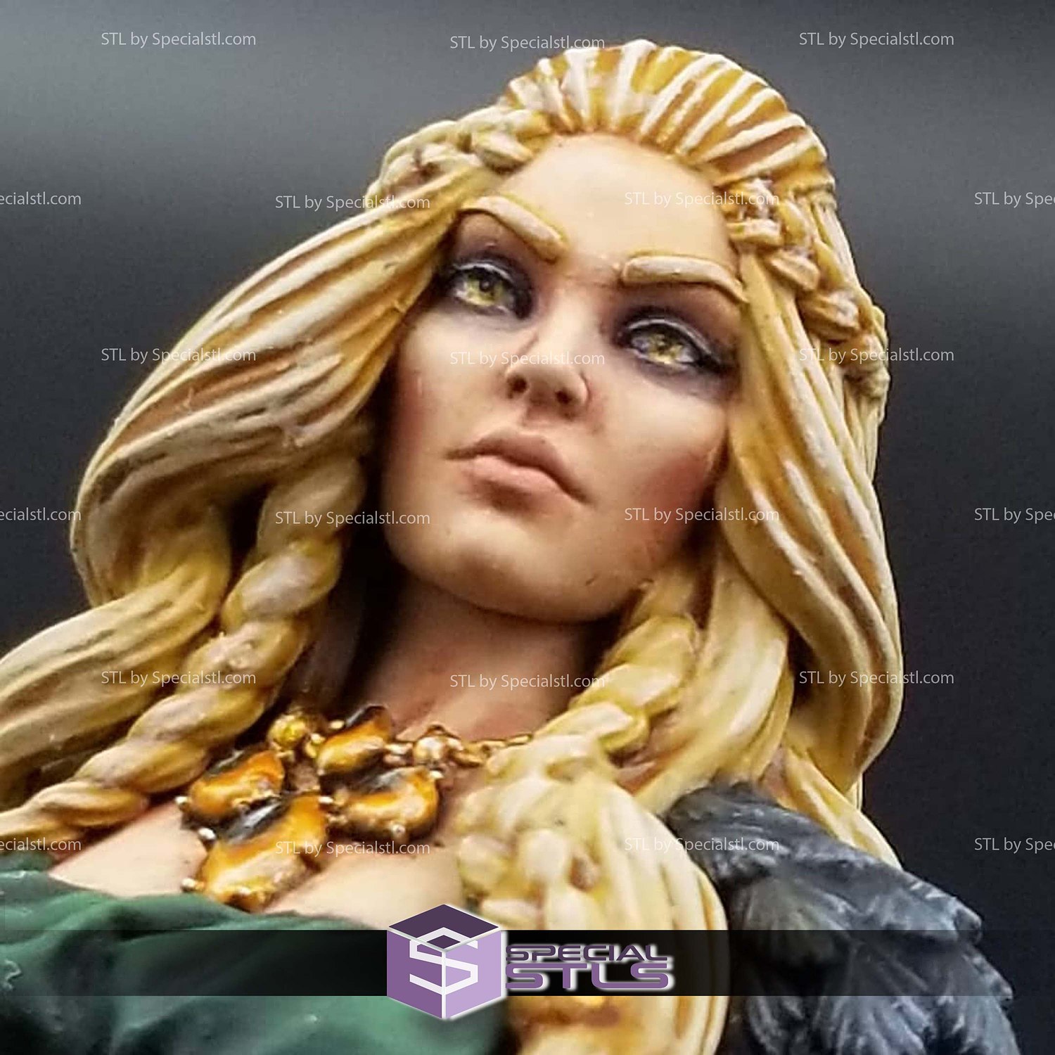 Freya and her lynxes 3D Printer Files STL Model — view 2