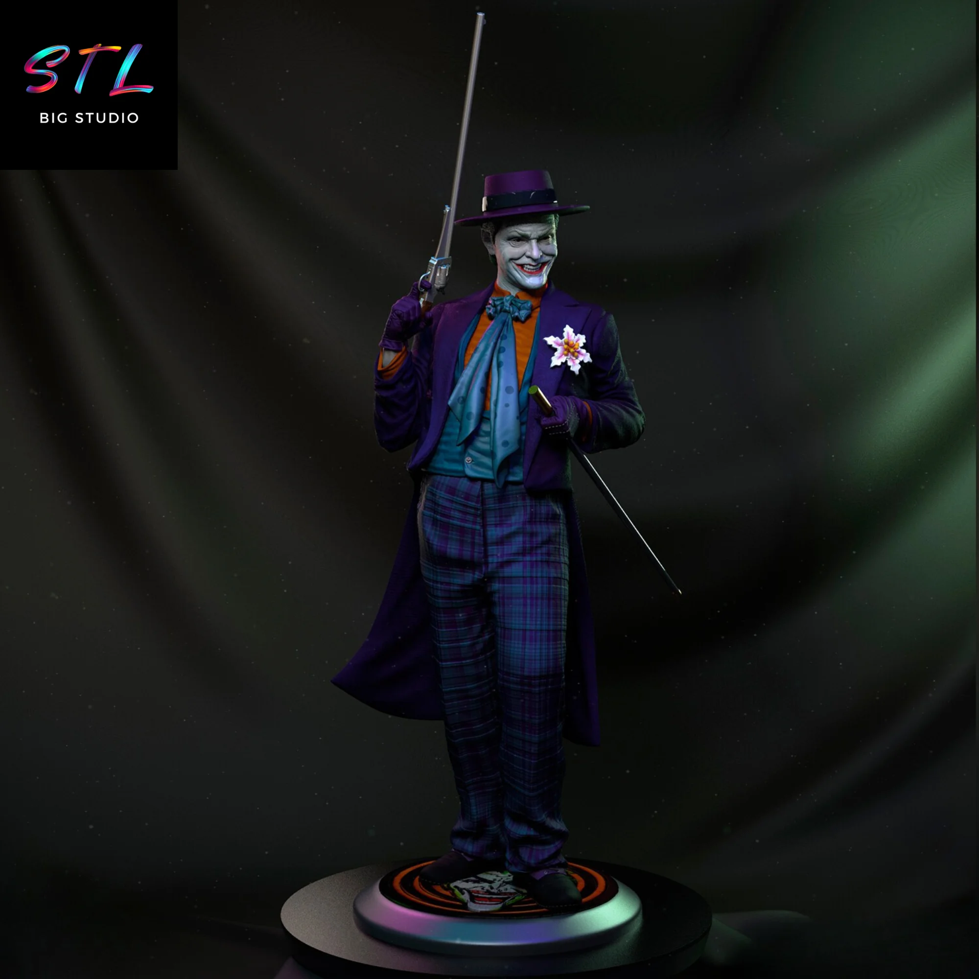 Joker STL | Jack Nicholson Version | 3D Printing Model Model