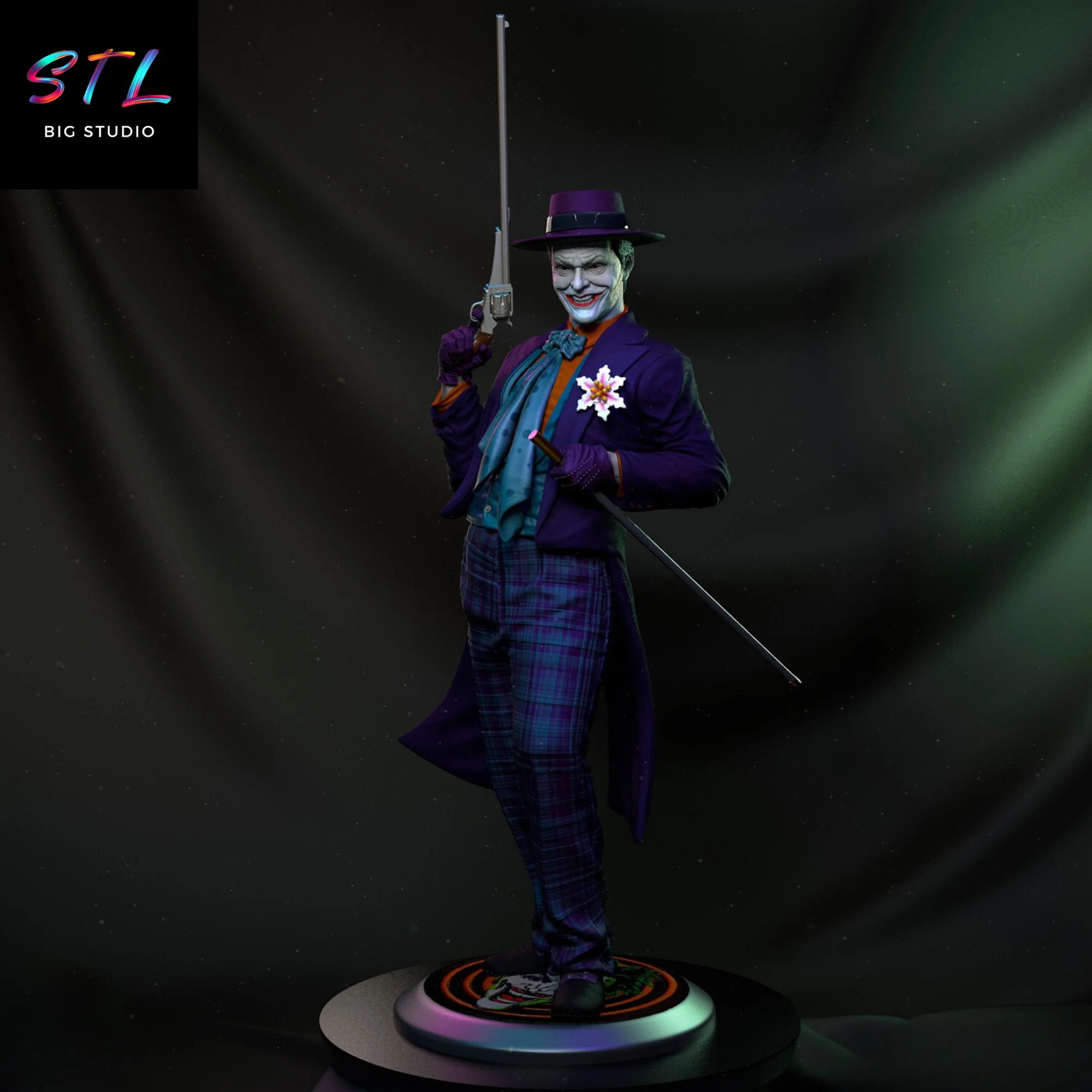 Joker STL | Jack Nicholson Version | 3D Printing Model Model — view 2