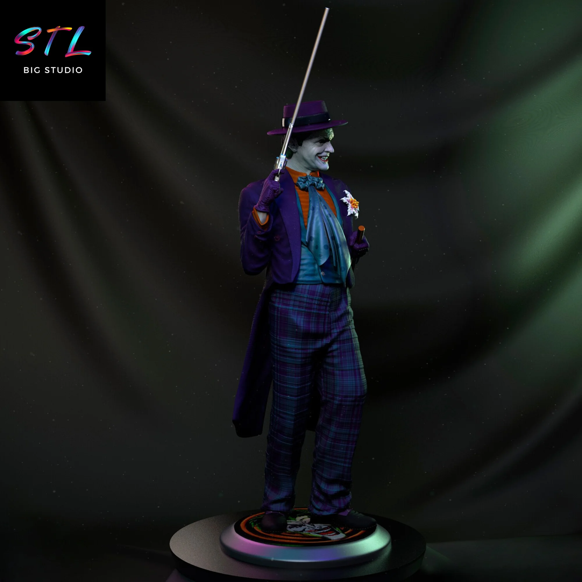 Joker STL | Jack Nicholson Version | 3D Printing Model Model — view 3