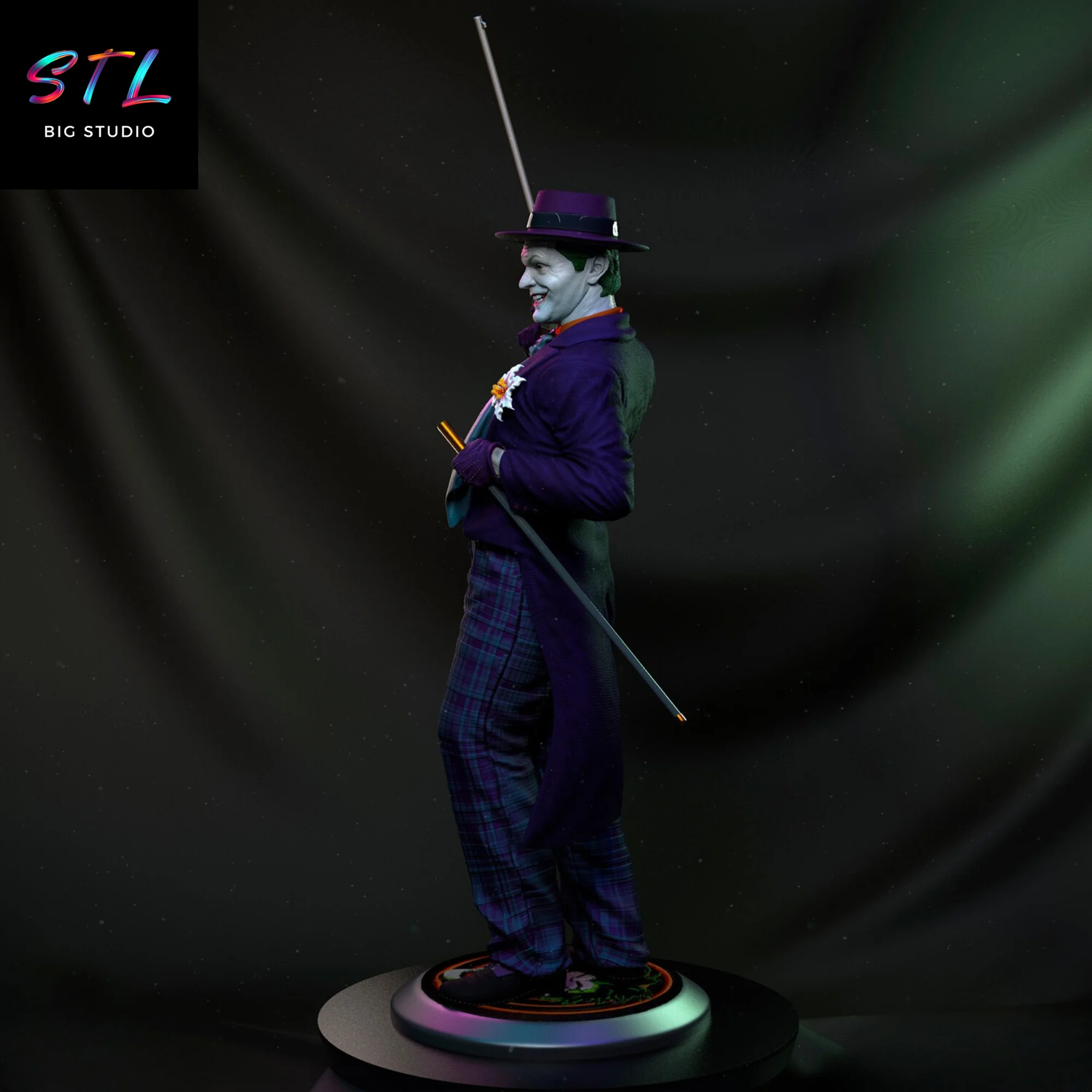 Joker STL | Jack Nicholson Version | 3D Printing Model Model — view 4