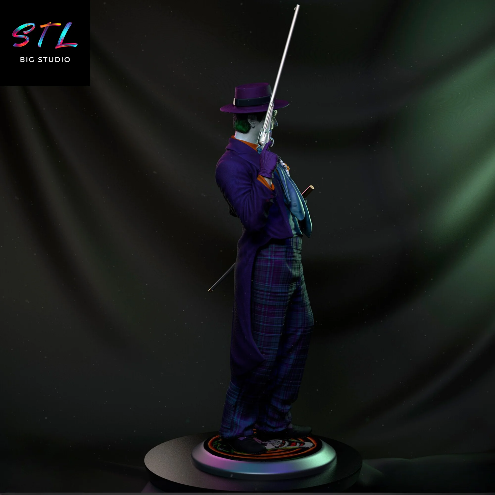 Joker STL | Jack Nicholson Version | 3D Printing Model Model — view 5