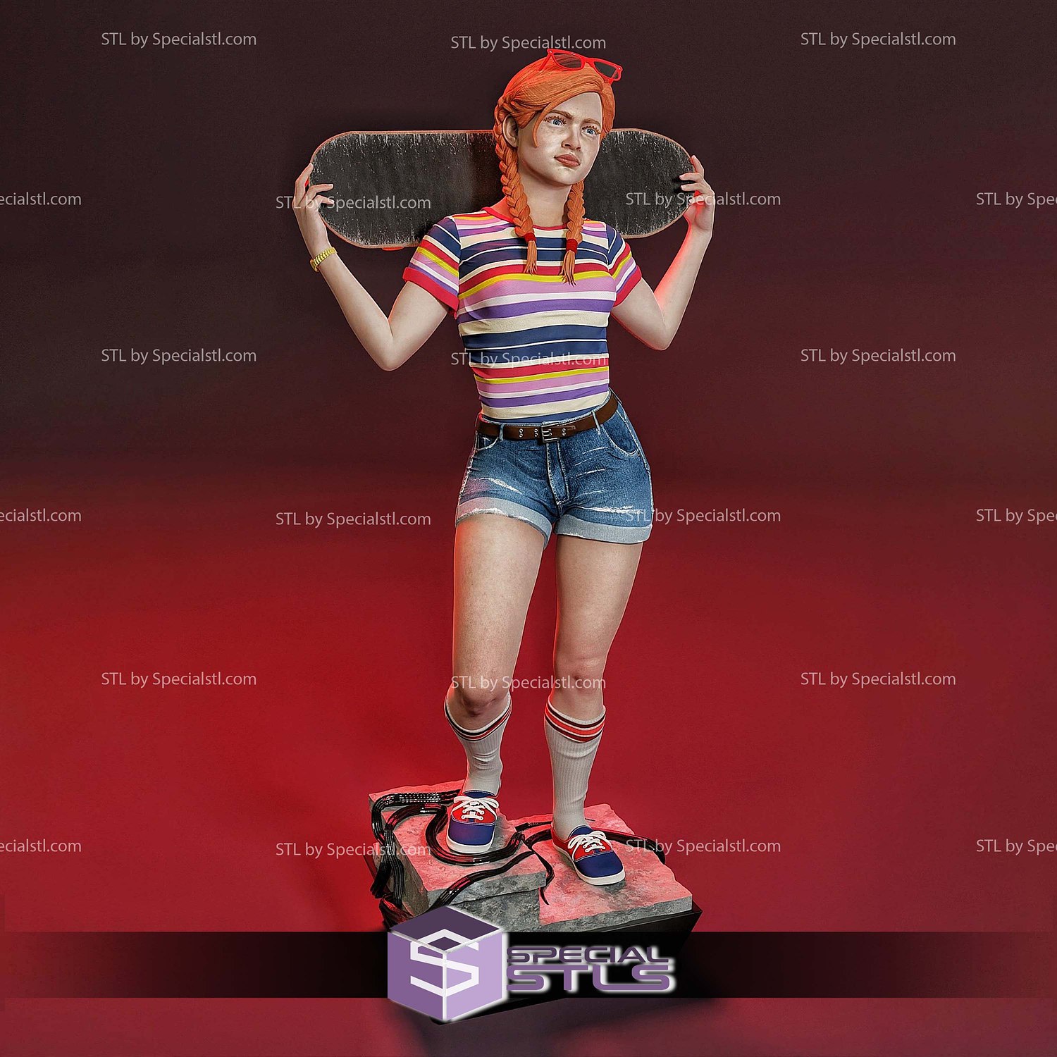 Max Mayfield Stranger Things 3D Printer Files STL Model — view 4
