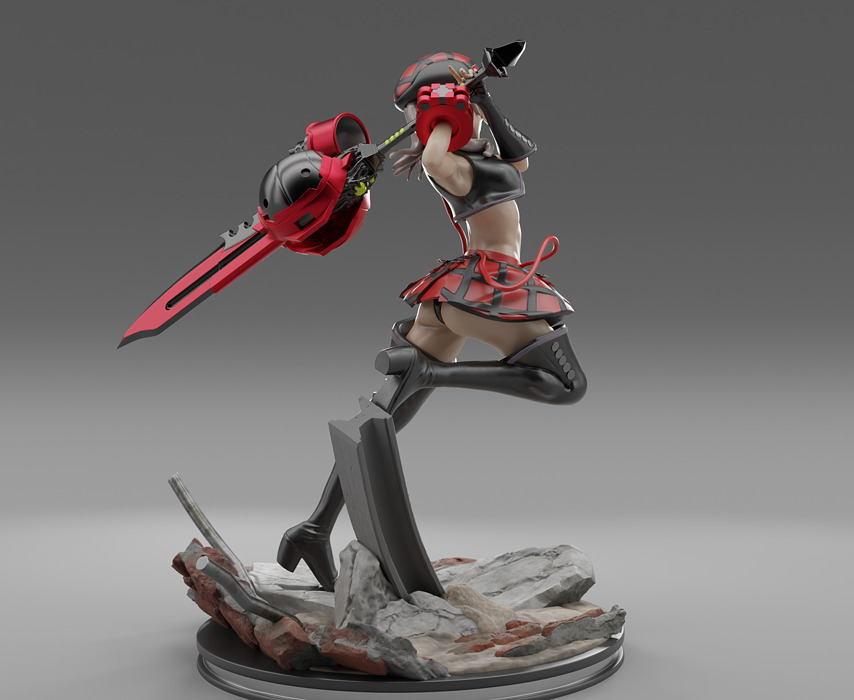 God Eater Alisa 3D print model STL Model — view 3