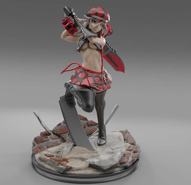 God Eater Alisa 3D print model STL Model — view 4