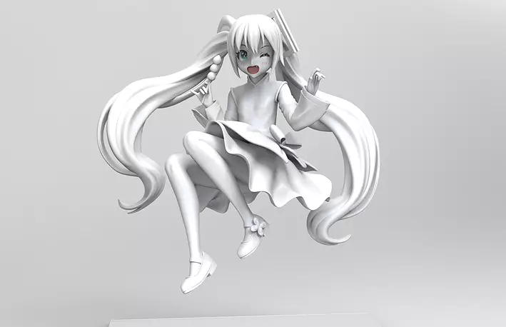 Hatsune Miku 3D STL Model