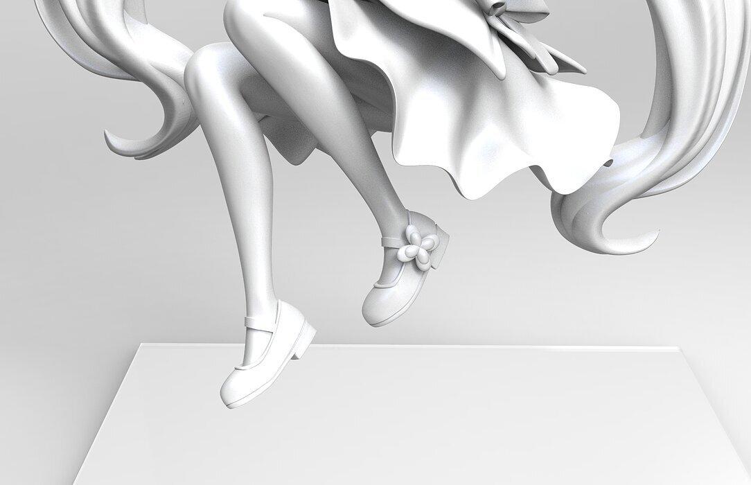 Hatsune Miku 3D STL Model — view 4