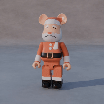 Medicom Toy Merry Christmas Bearbricks 3D STL Model