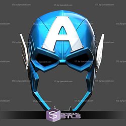Cosplay STL Files Marvel Rivals Captain America 3D Model