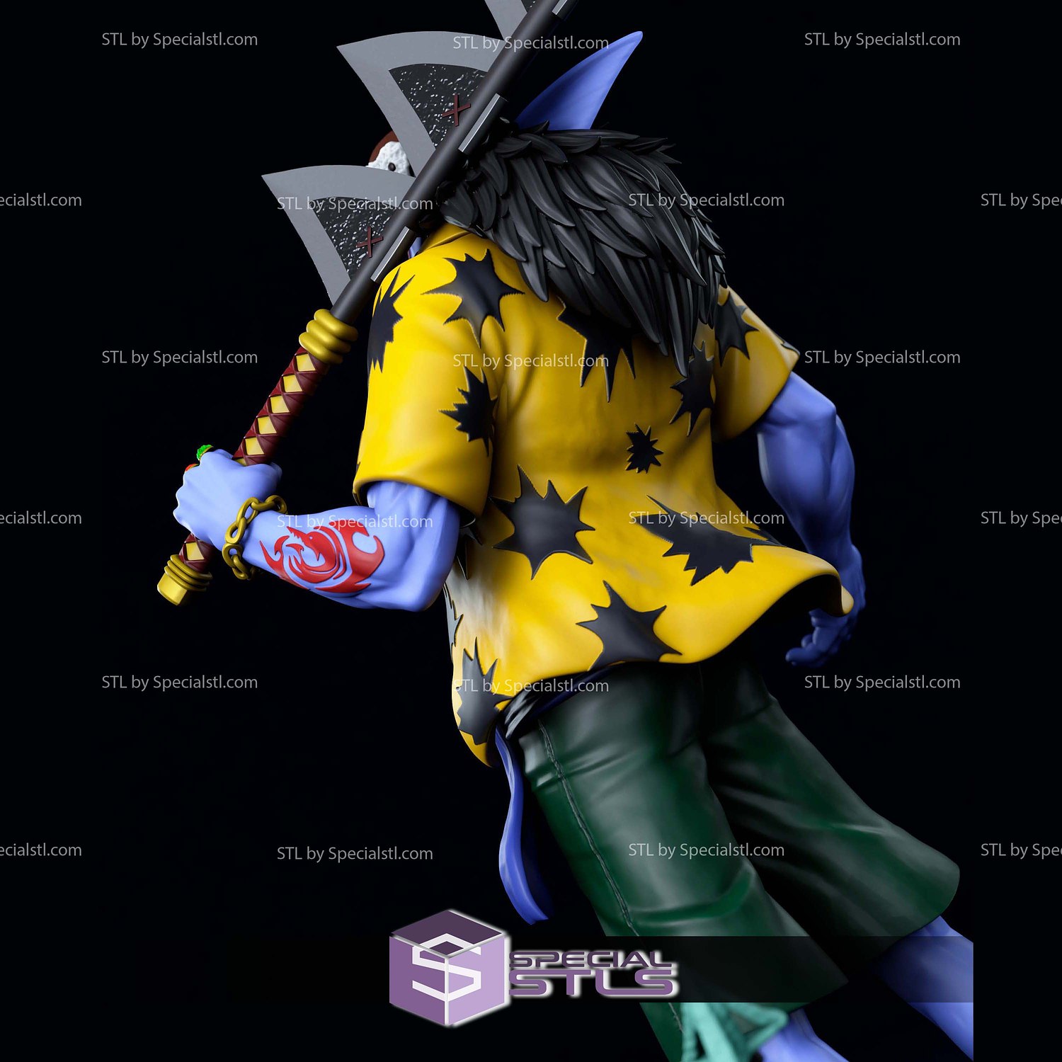 Arlong One Piece STL Files 3D Model — view 2