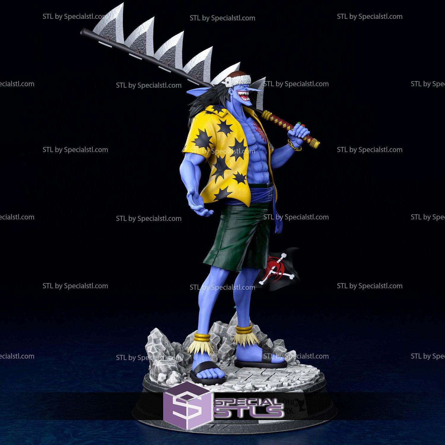 Arlong One Piece STL Files 3D Model — view 3