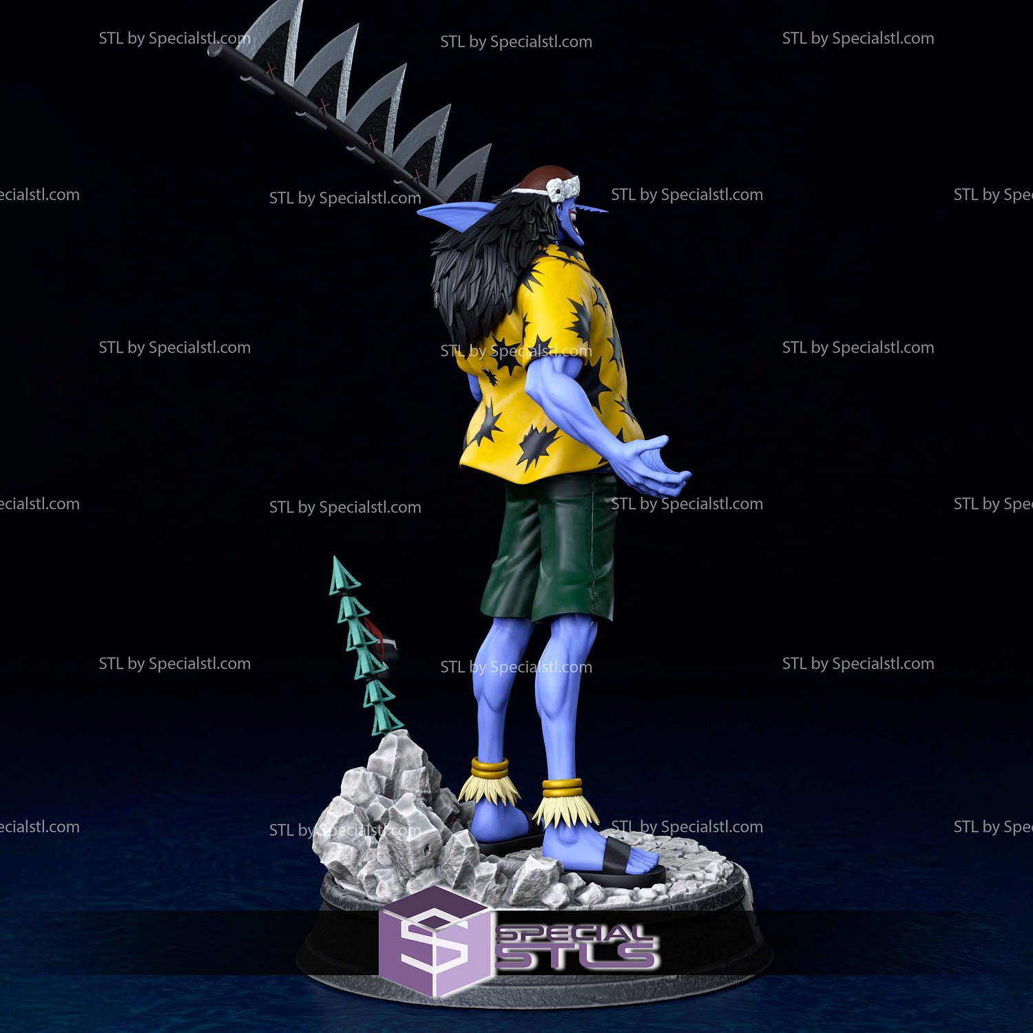 Arlong One Piece STL Files 3D Model — view 4