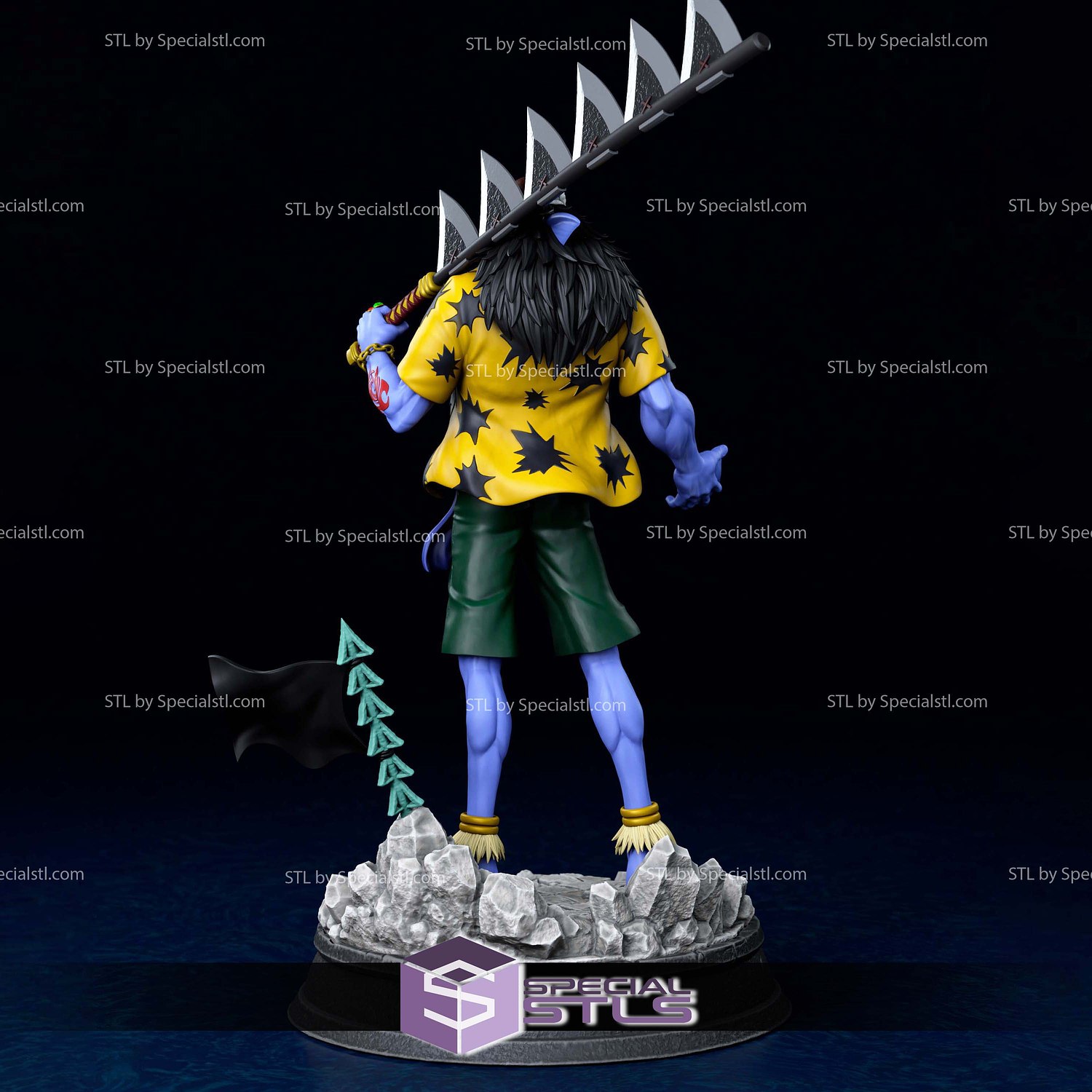 Arlong One Piece STL Files 3D Model — view 5
