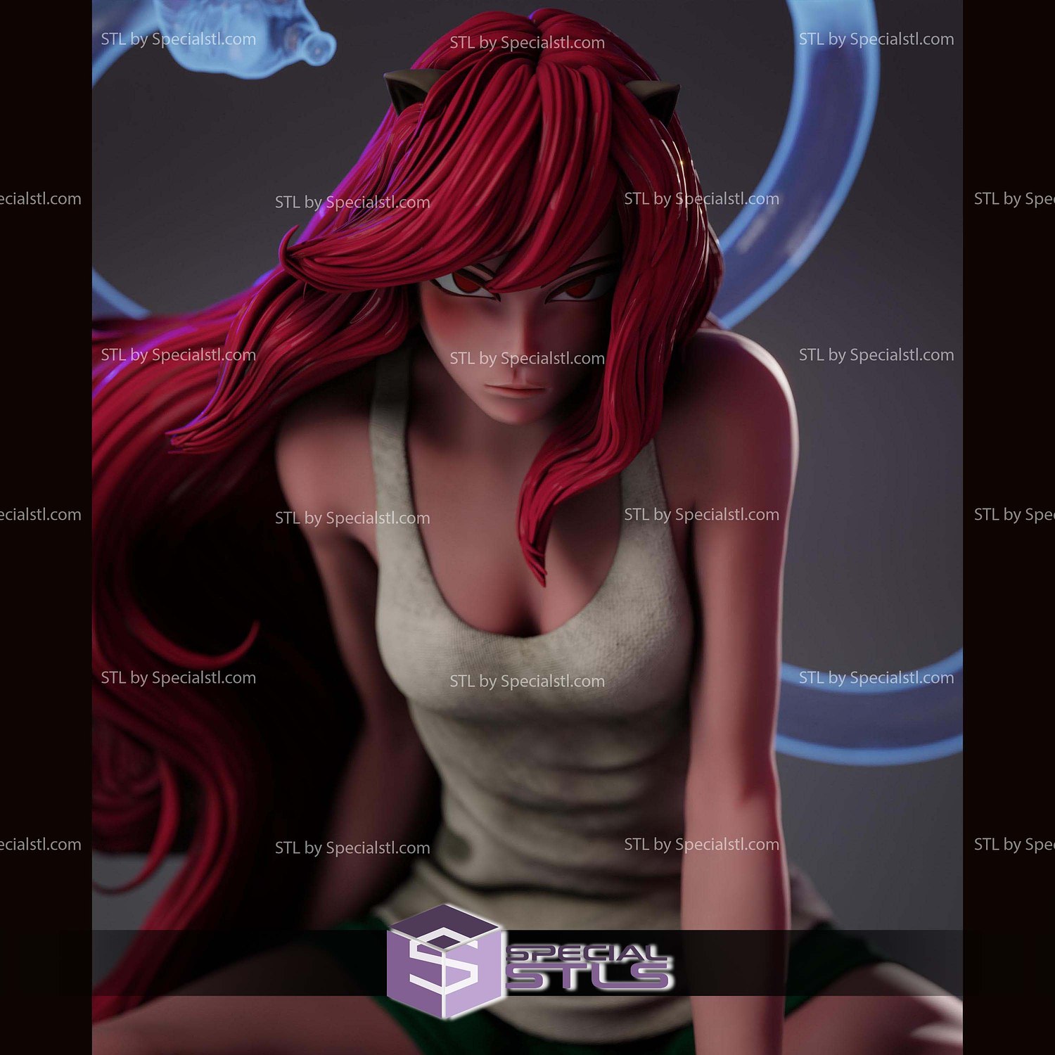 Lucy Elfen Lied 4 Hand 174mm STL Files 3D Model — view 2