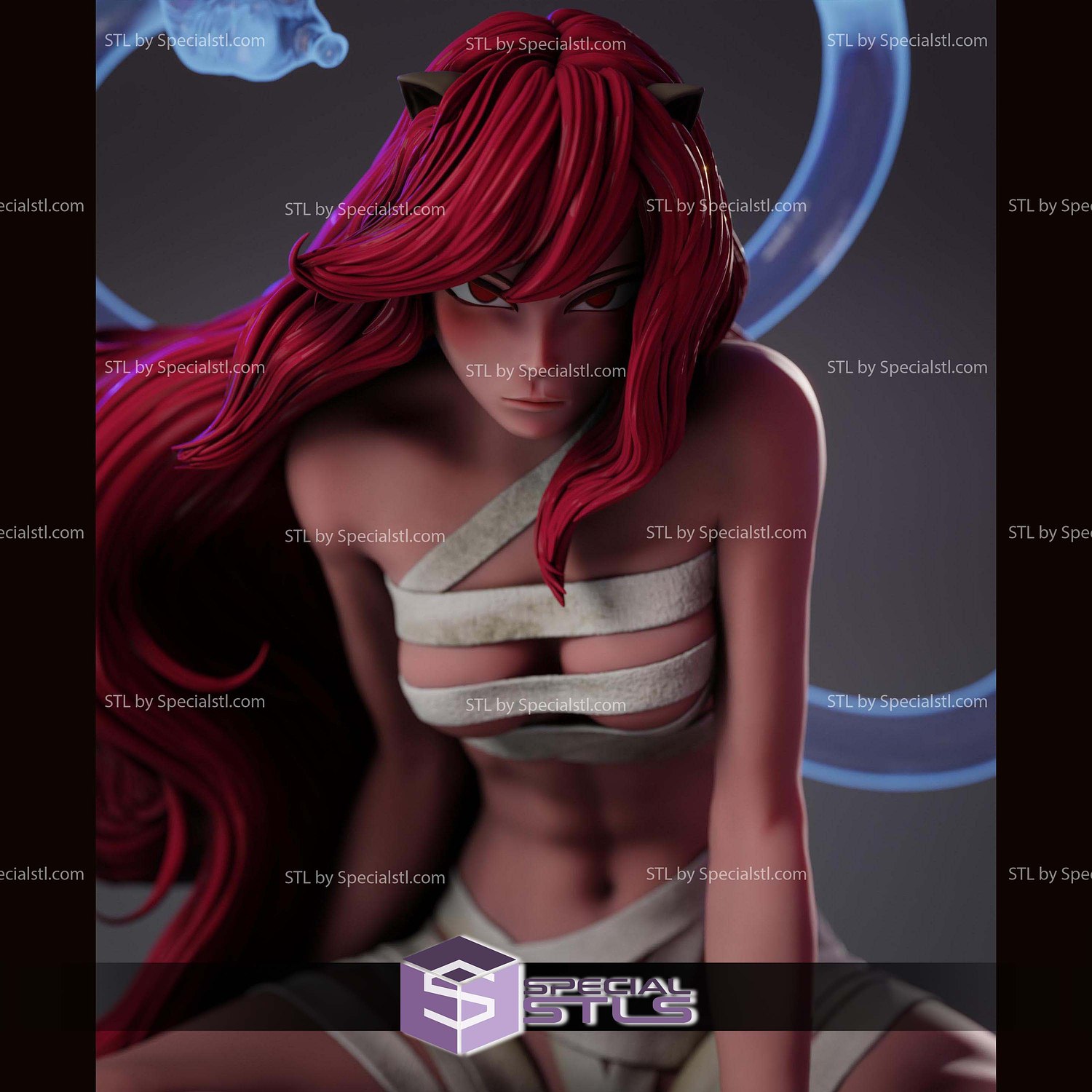 Lucy Elfen Lied 4 Hand 174mm STL Files 3D Model — view 4