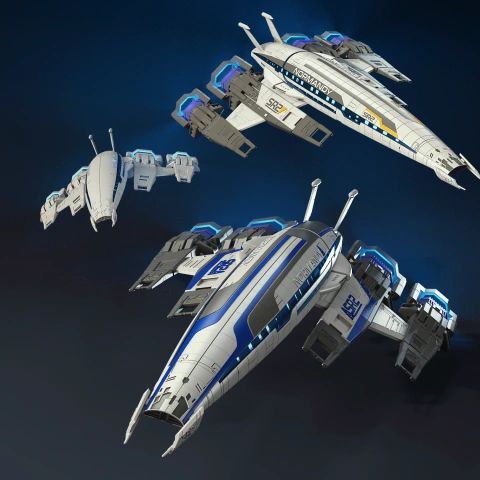 Normandy SR-2 3D Printing Model | Assembly STL Model