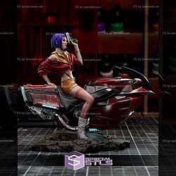 Faye Valentine on Motor STL Files 3D Model