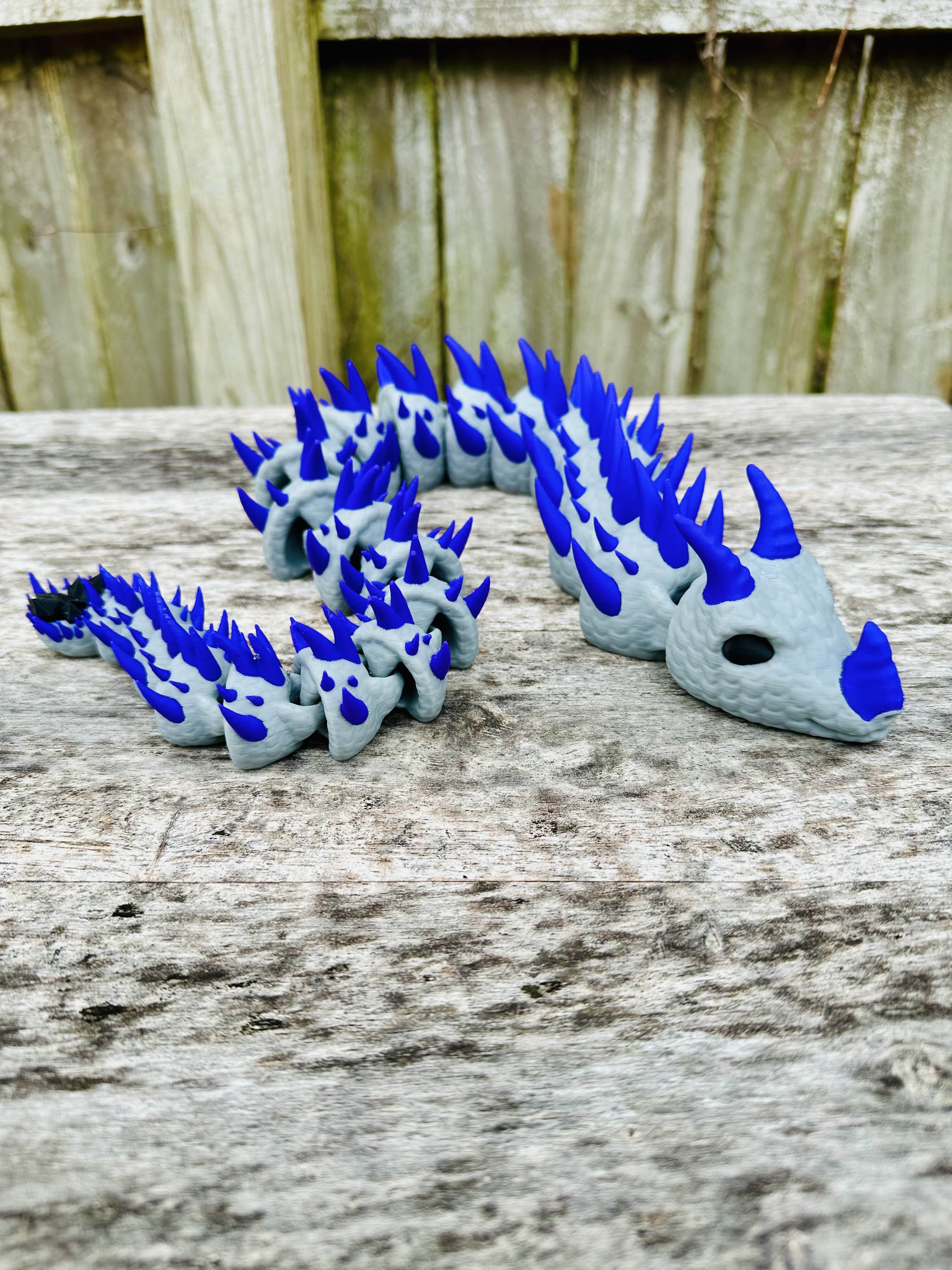 3 Horned Basilisk Painted 3D 3MF Model