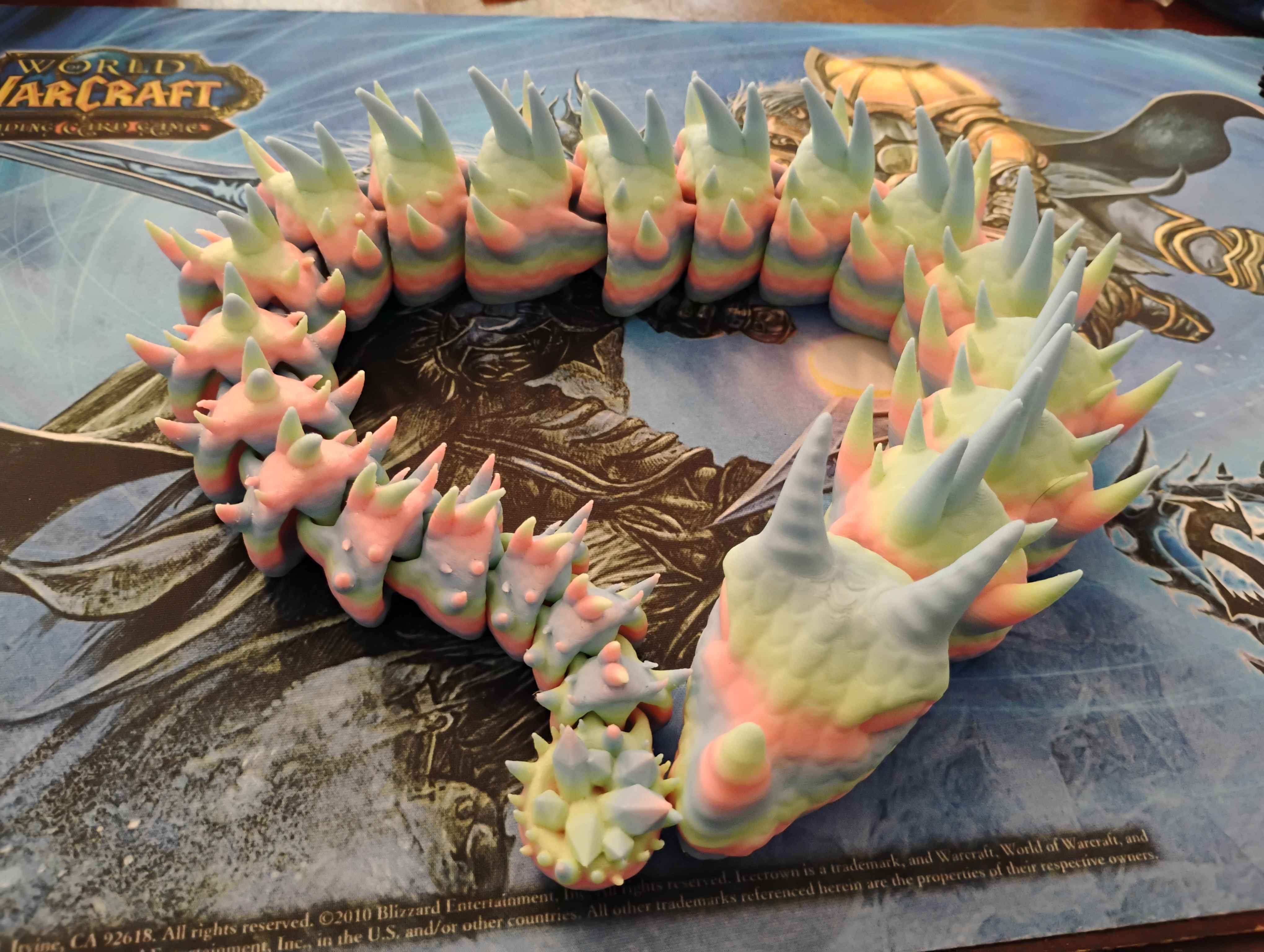 3 Horned Basilisk Painted 3D 3MF Model — view 2