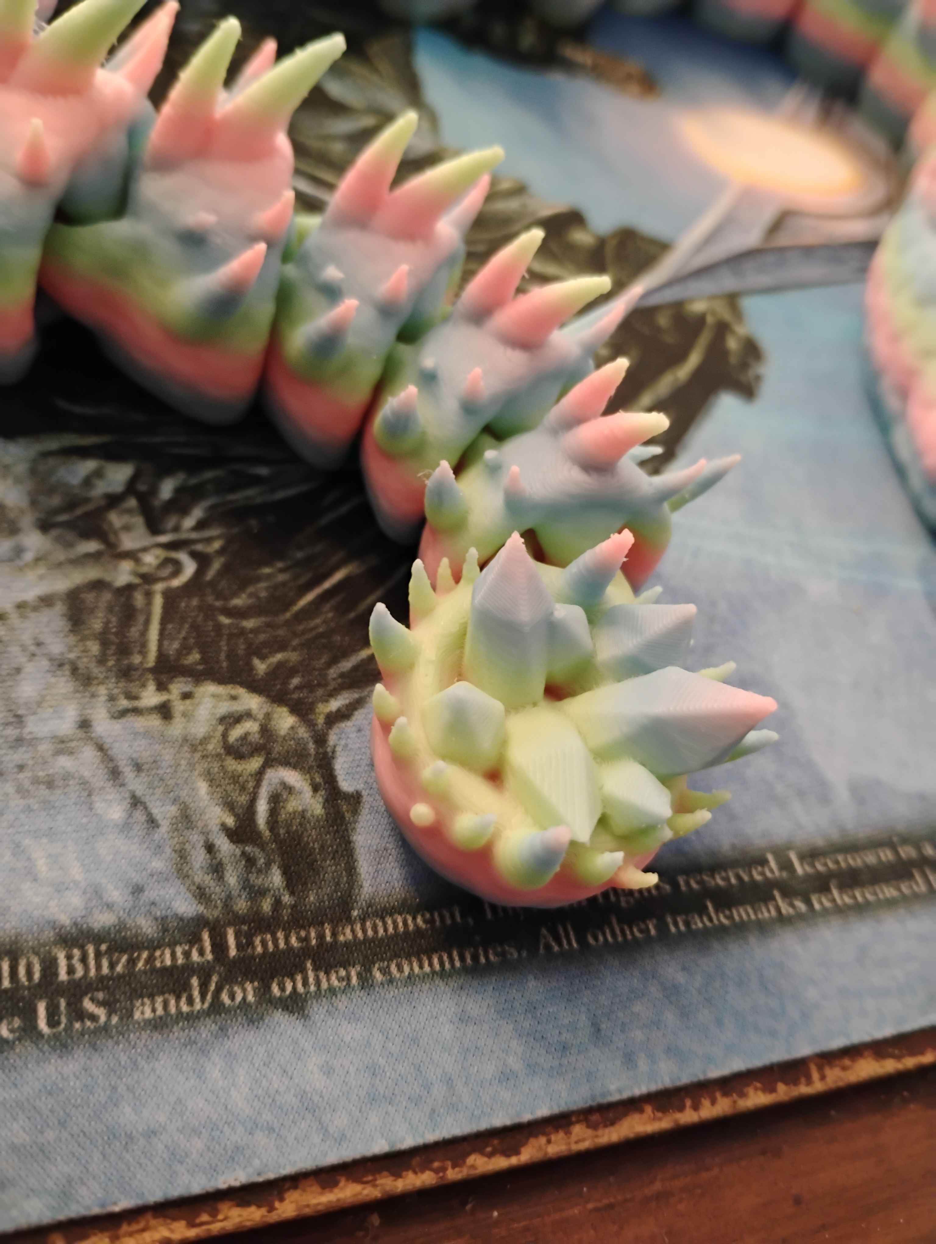 3 Horned Basilisk Painted 3D 3MF Model — view 6