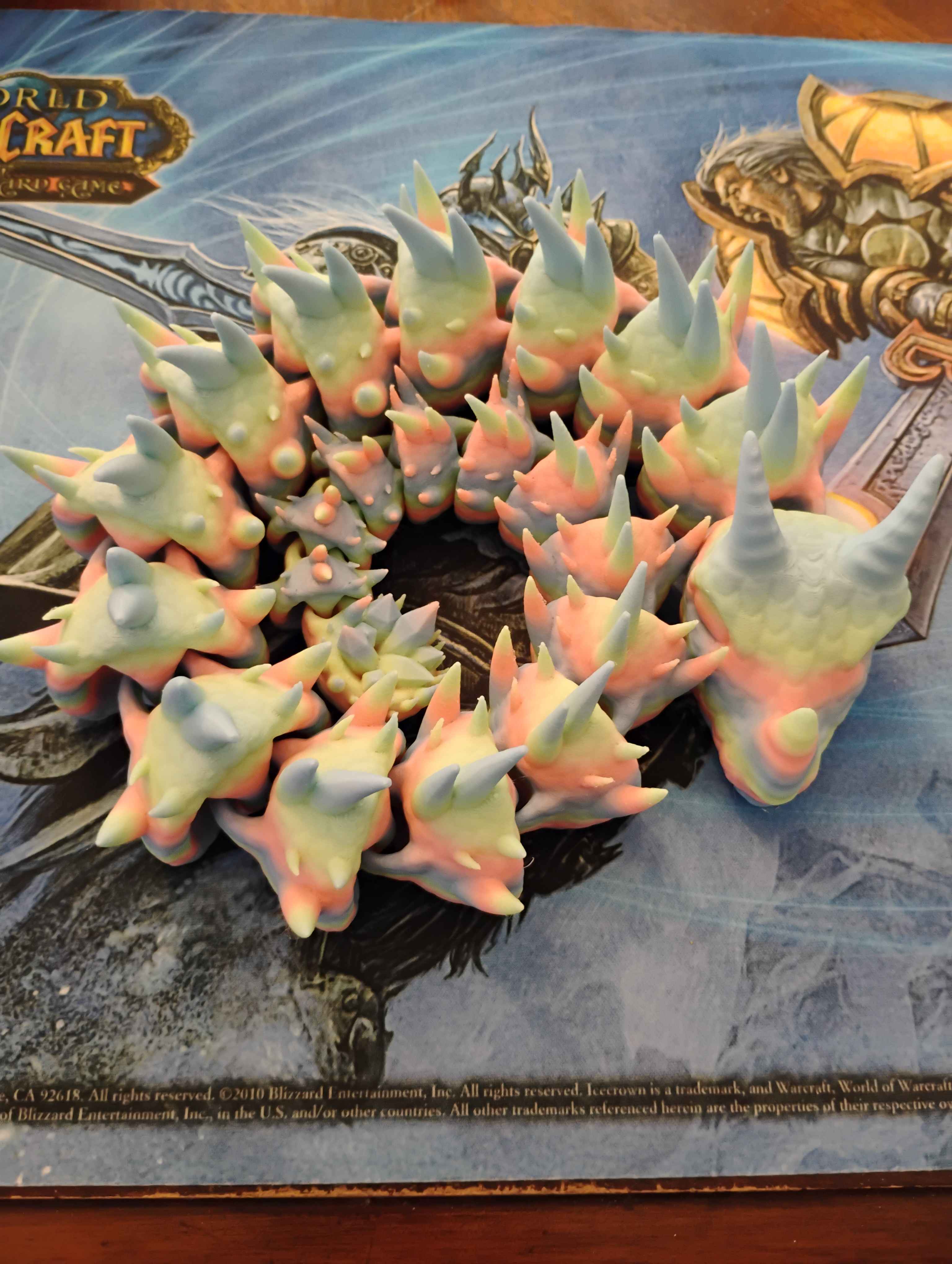 3 Horned Basilisk Painted 3D 3MF Model — view 8