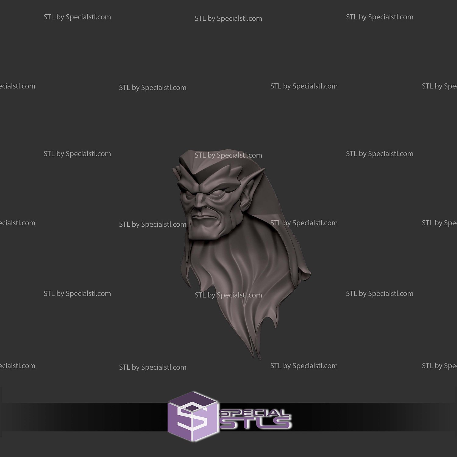 Cosplay STL Files Goliath Head 3D Model — view 3